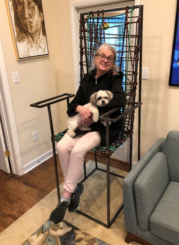 mom on og throne.JPG