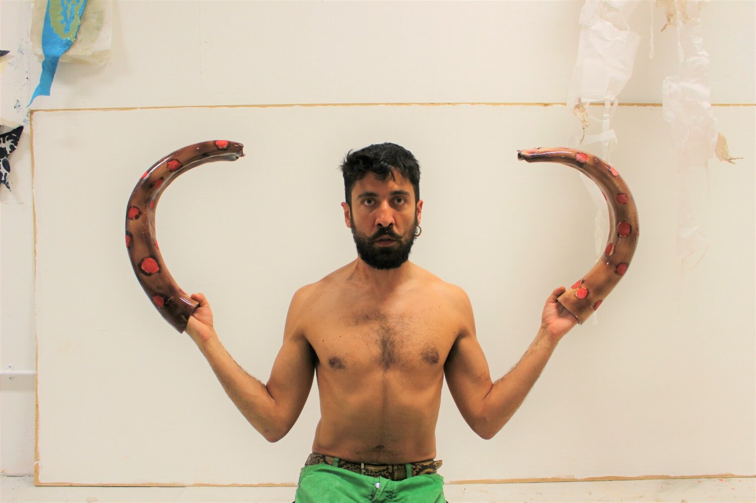 Interview: Alberto Maggini on New Installation with Performance 'Diva's Boudoir' 2 How do sloths eat bananas?, performance, 2021