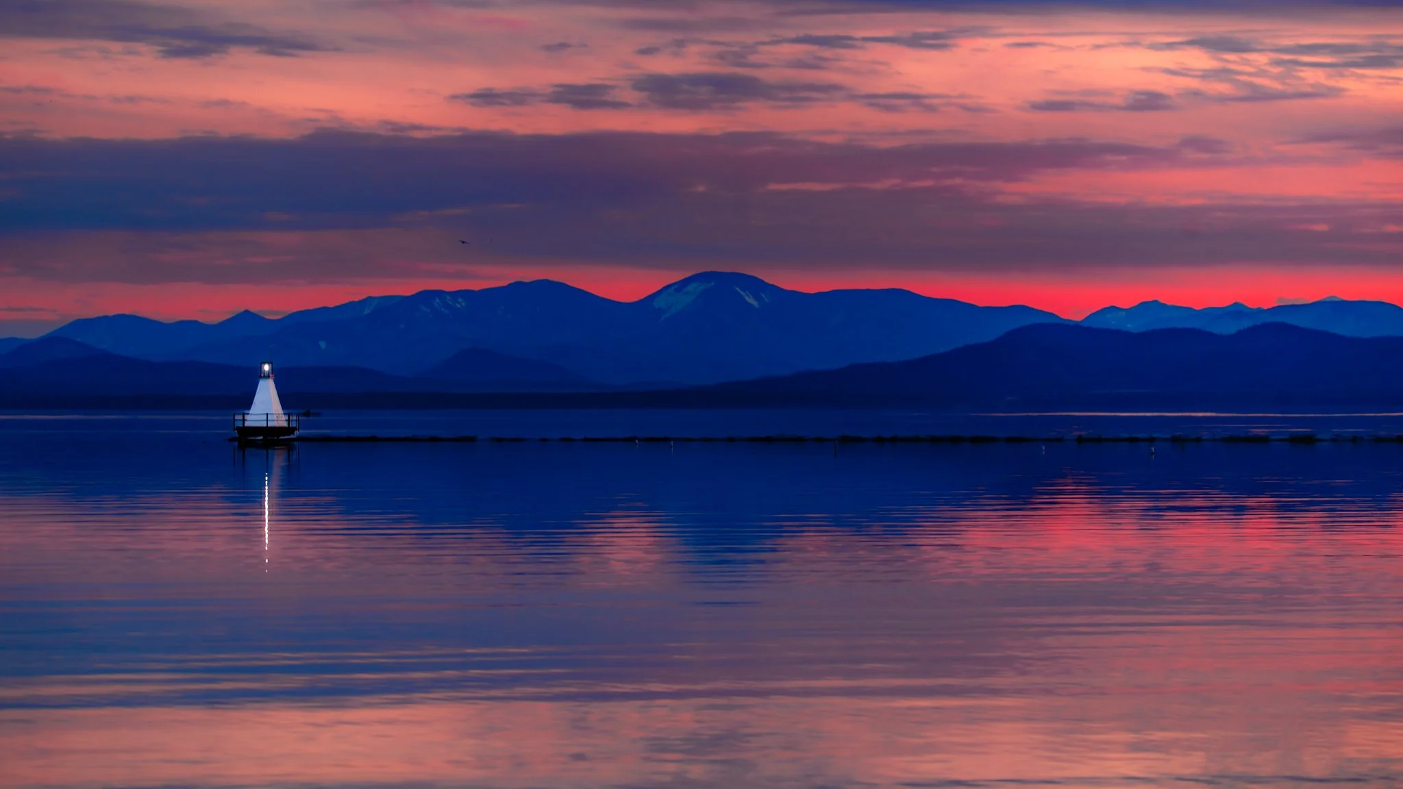 Stillness: Sunset, Lake Champlain