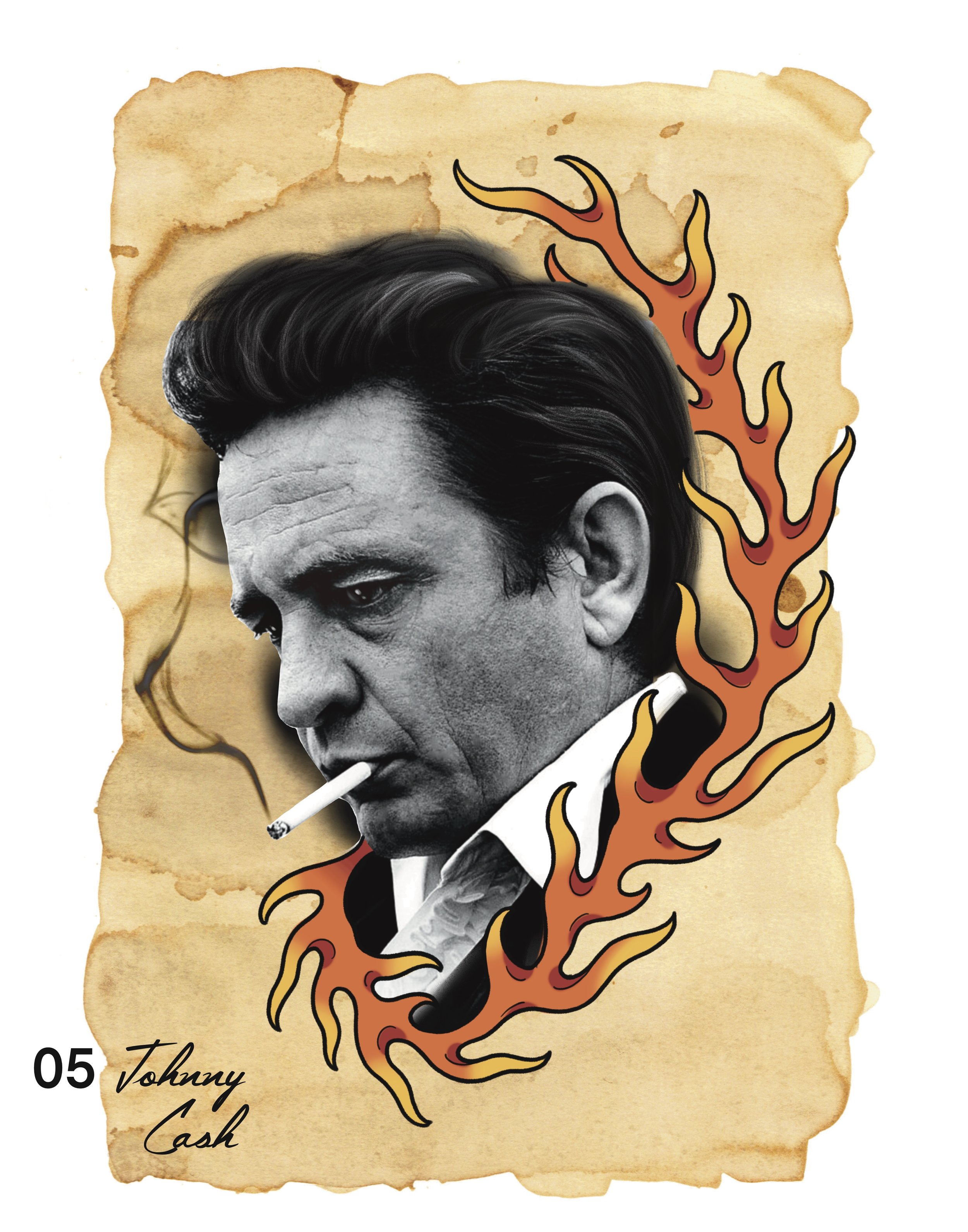 Johnny Cash Portrait