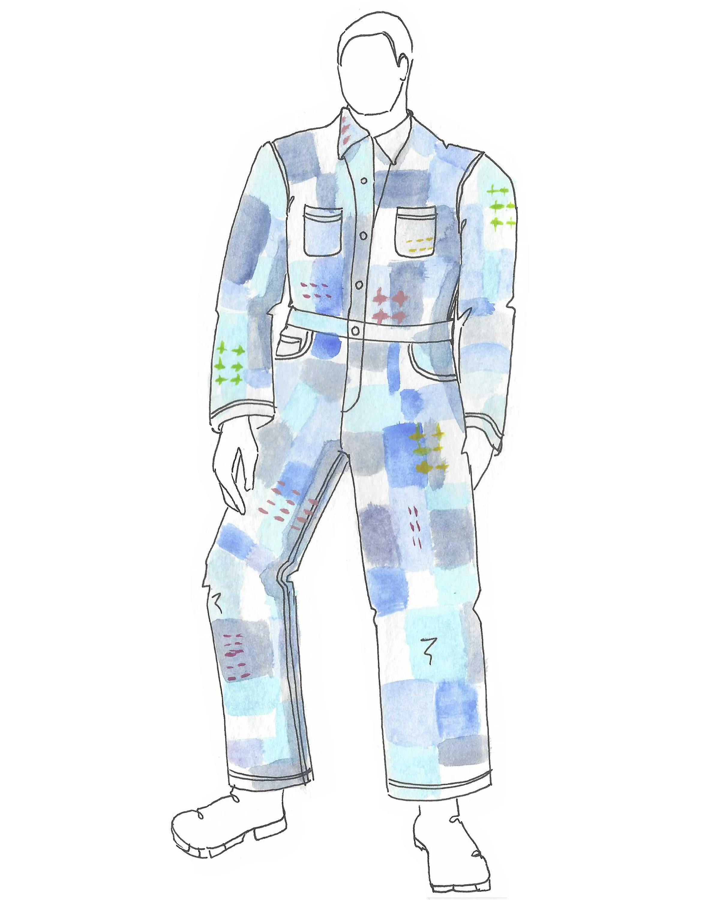 Destruct Jumpsuit - Sketch