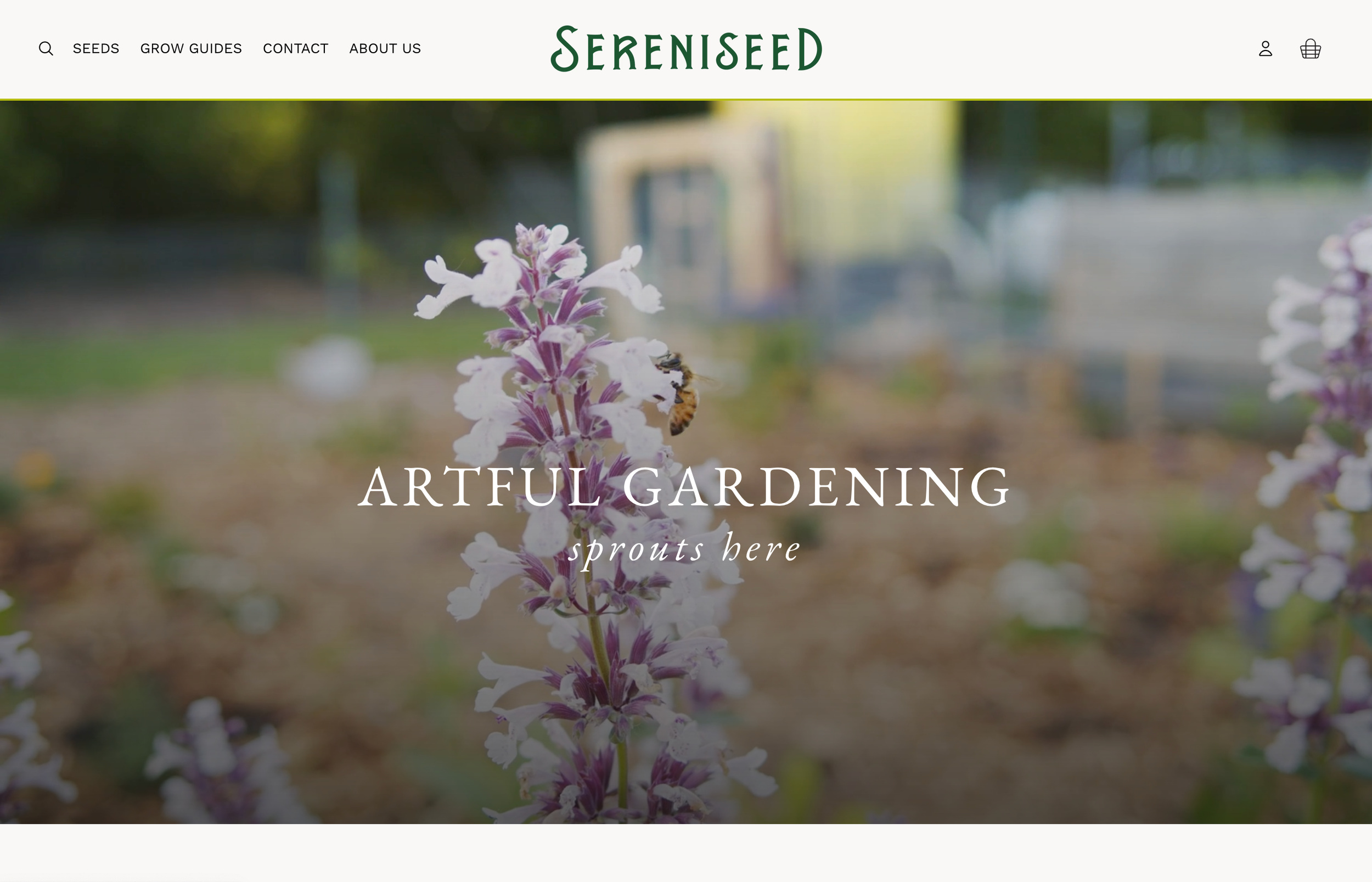 Gardening and seed packets for organic seed company, Sereniseed.