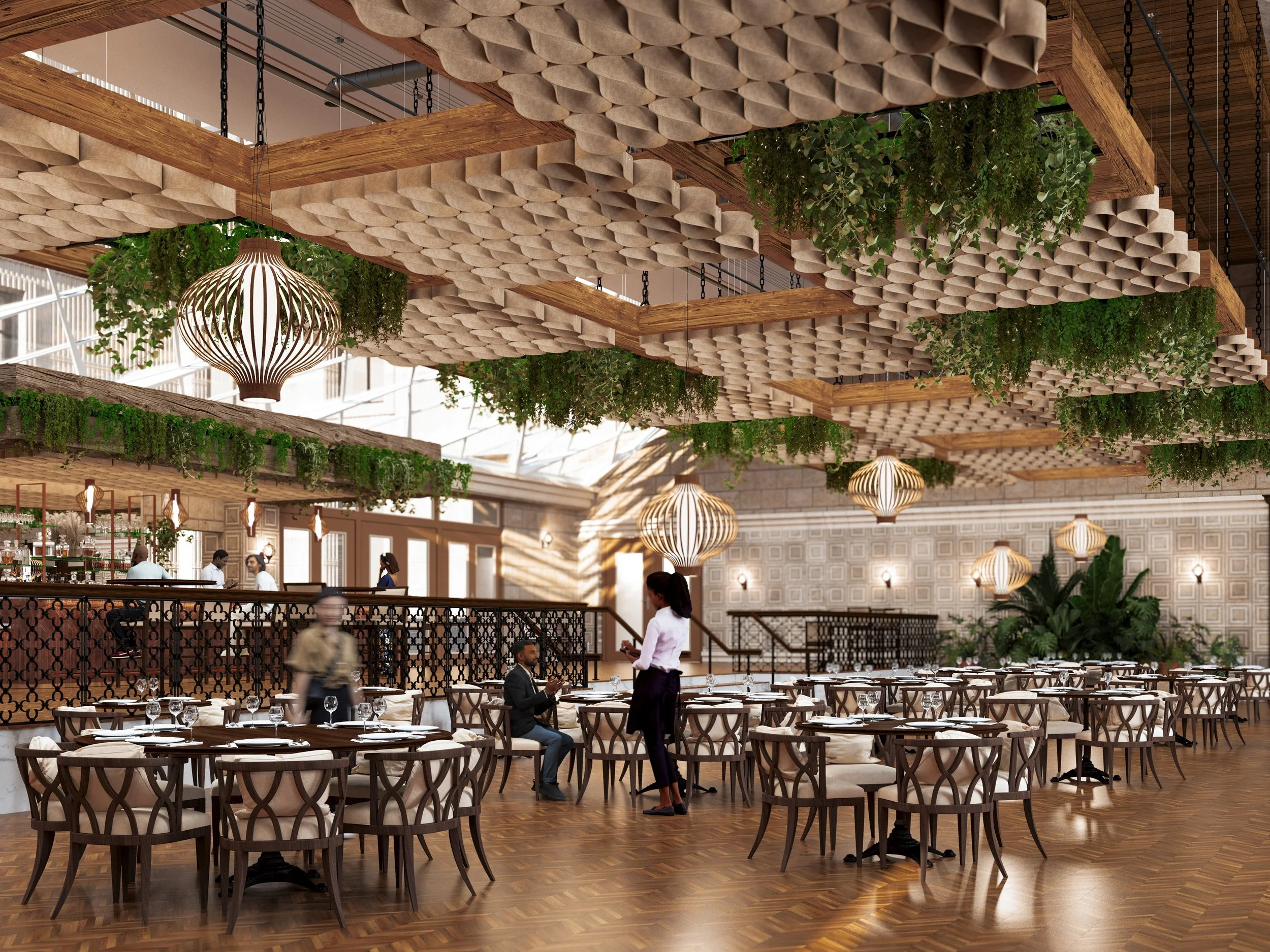 Arktura-Tapestra-Pleat-Taupe-Restaurant 01.jpg
