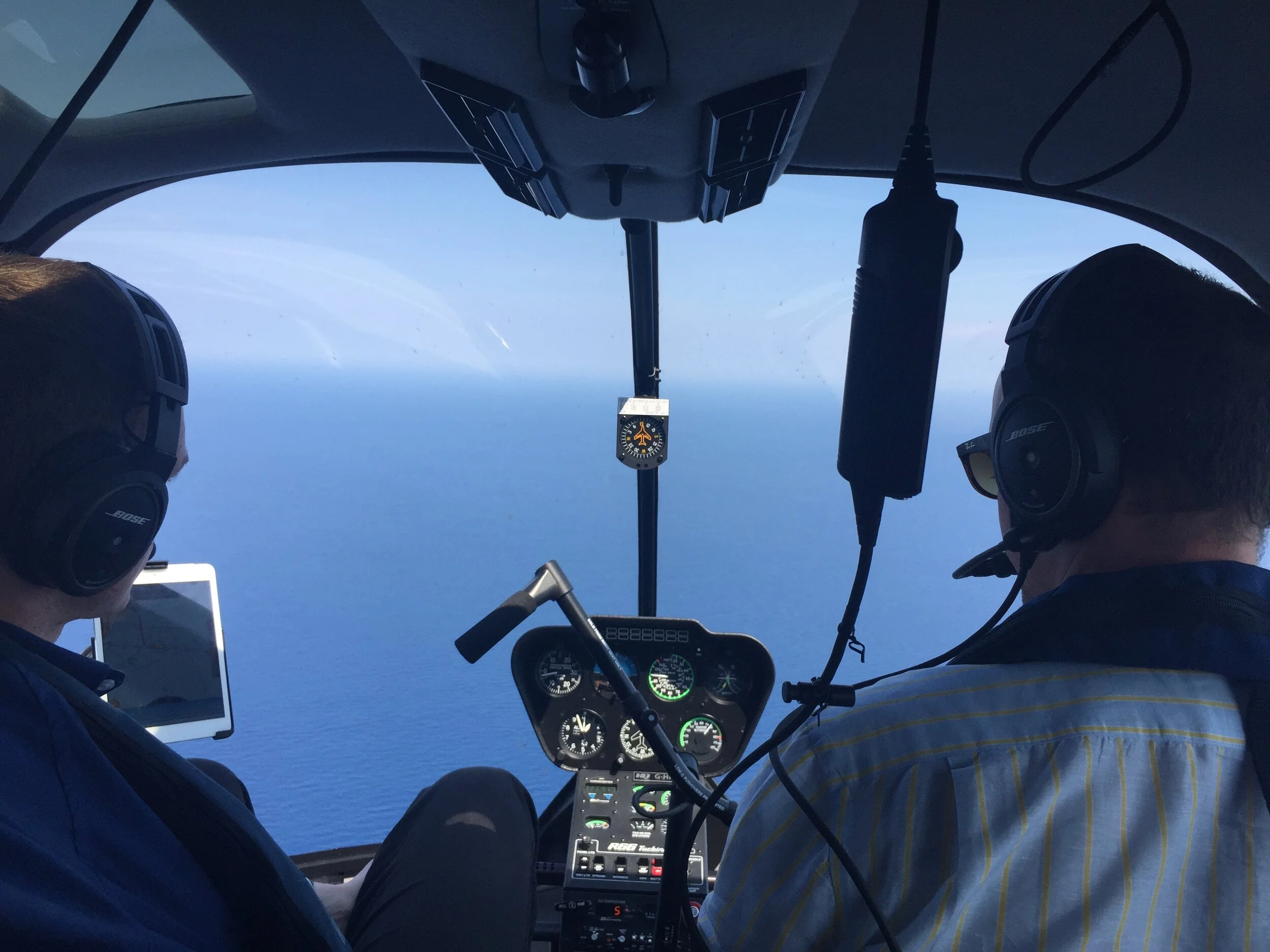 Monaco - Sardinia Ferry Flight by Robinson R66 Helicopter
