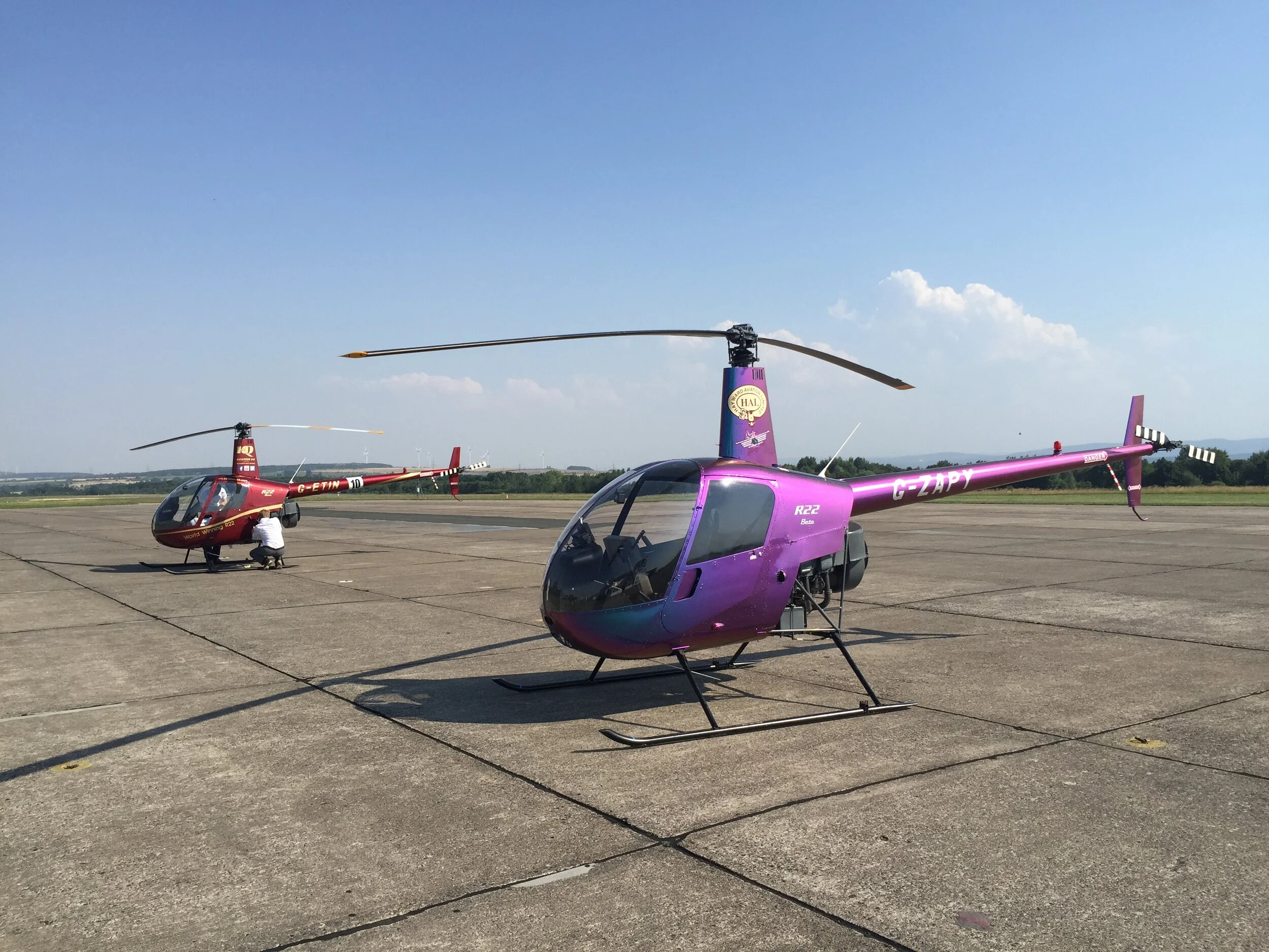 British Helicopter Team, R22 Crews Ferry Flight