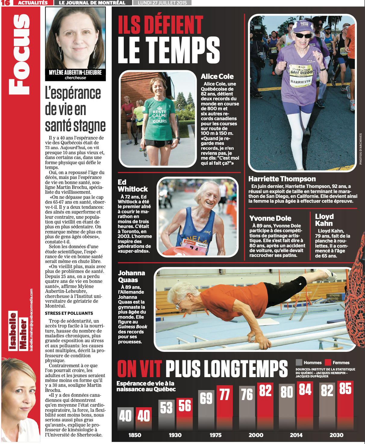 Reportages, presse écrite | Le Journal de Montréal