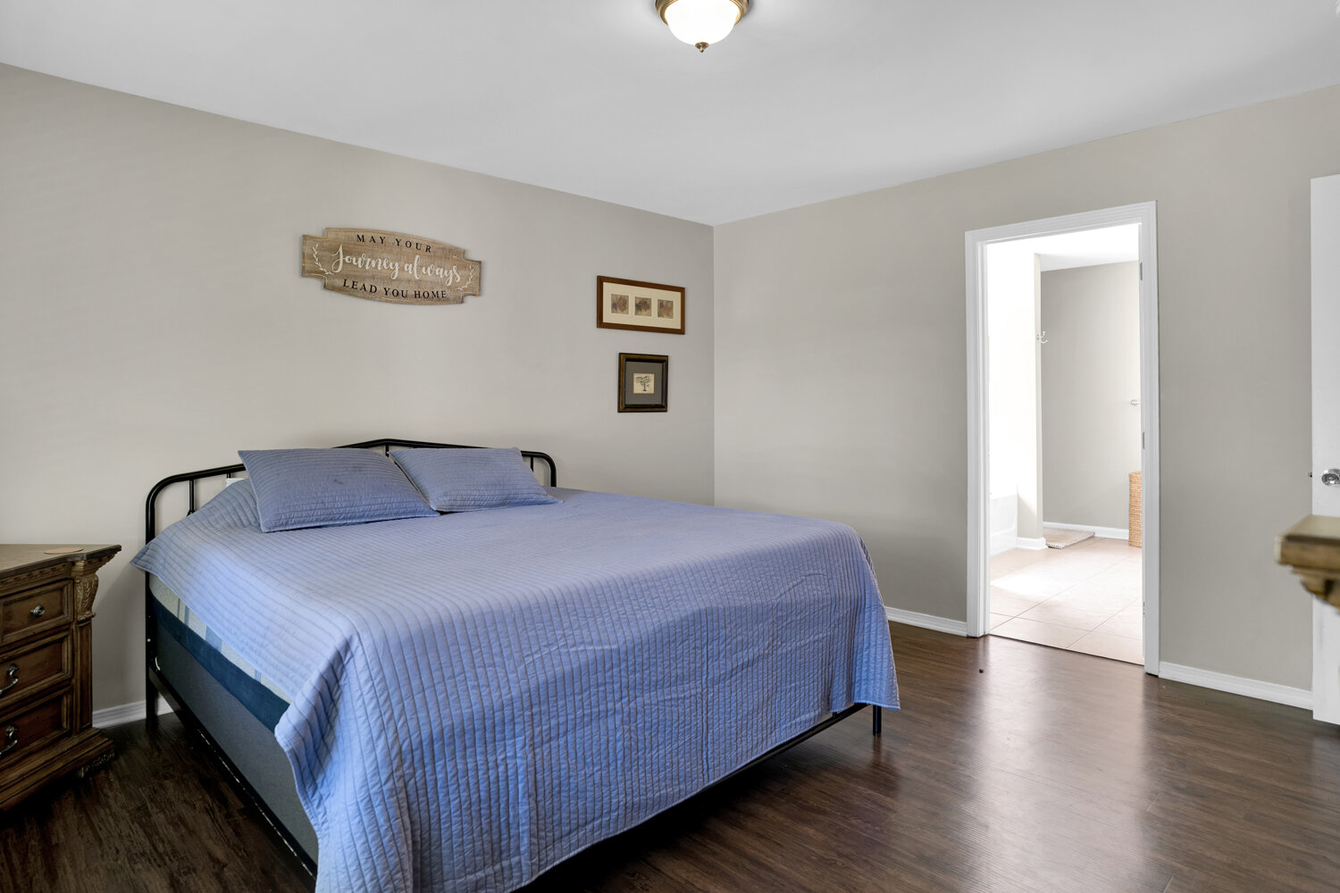 Owner's suite bedroom on main level