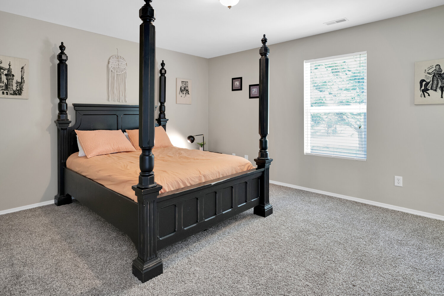 Large second bedroom with window