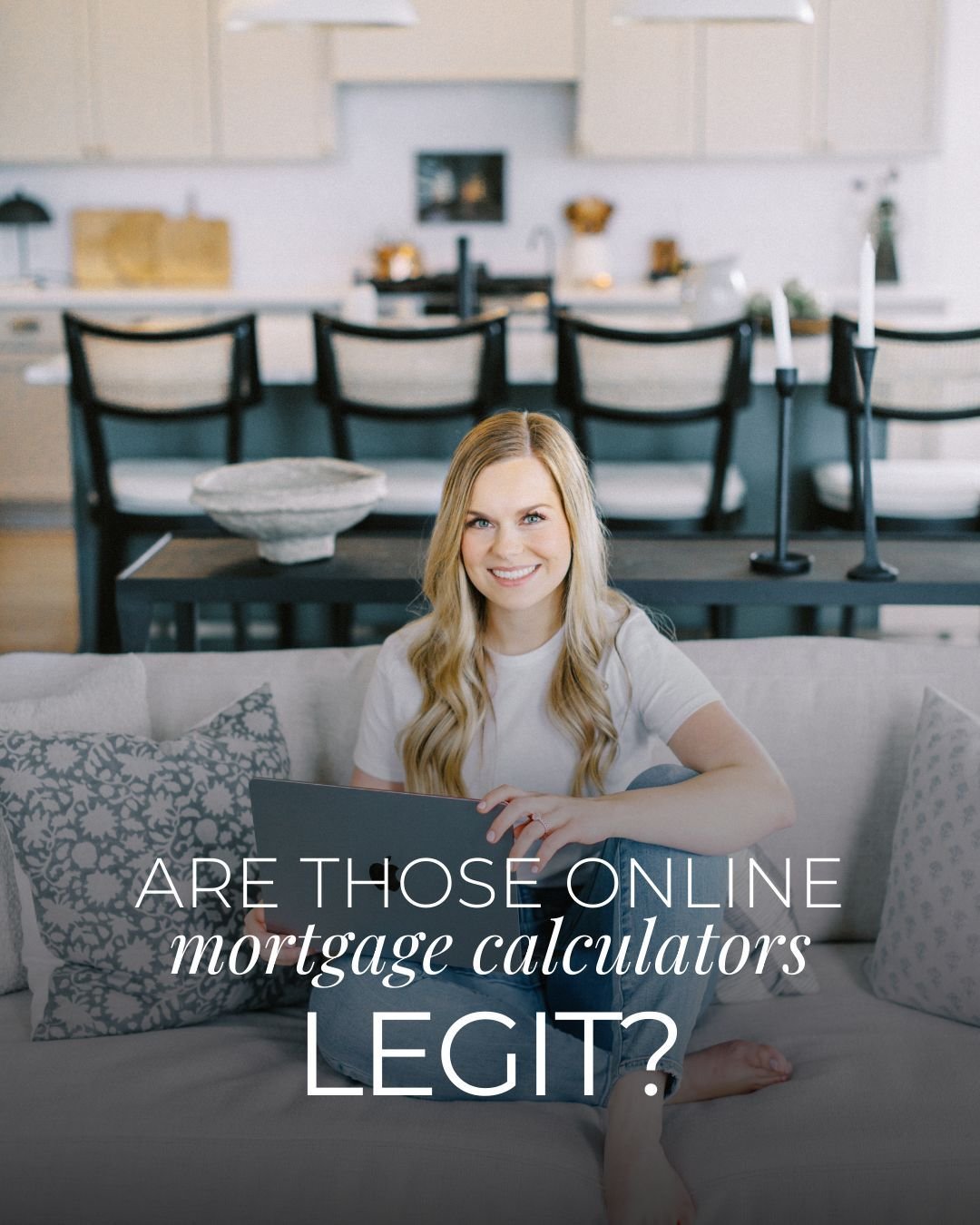 Can you actually afford it? 🤷🏼&zwj;♀️

🤔 Wondering if those online mortgage calculators can be trusted?

Swipe to see why they might not tell the whole story! ➡️ Interest rates are super personalized... and what an online mortgage calculator tells