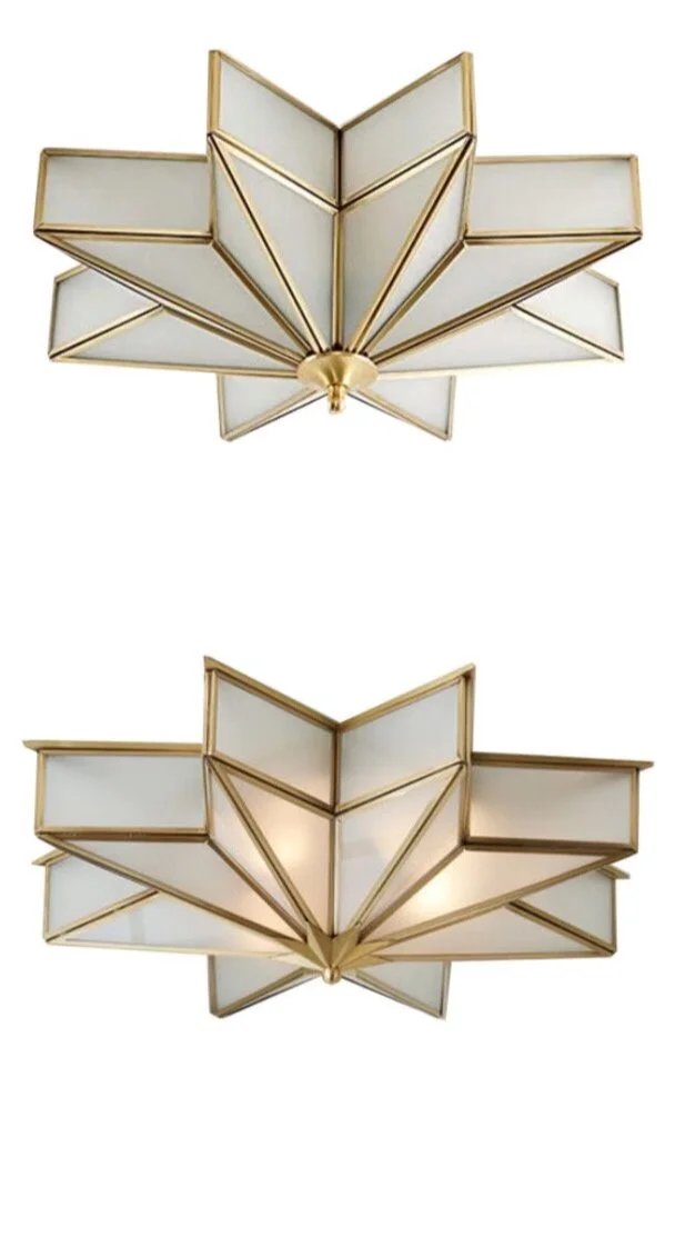 Glass Star Ceiling Light Super Dupe