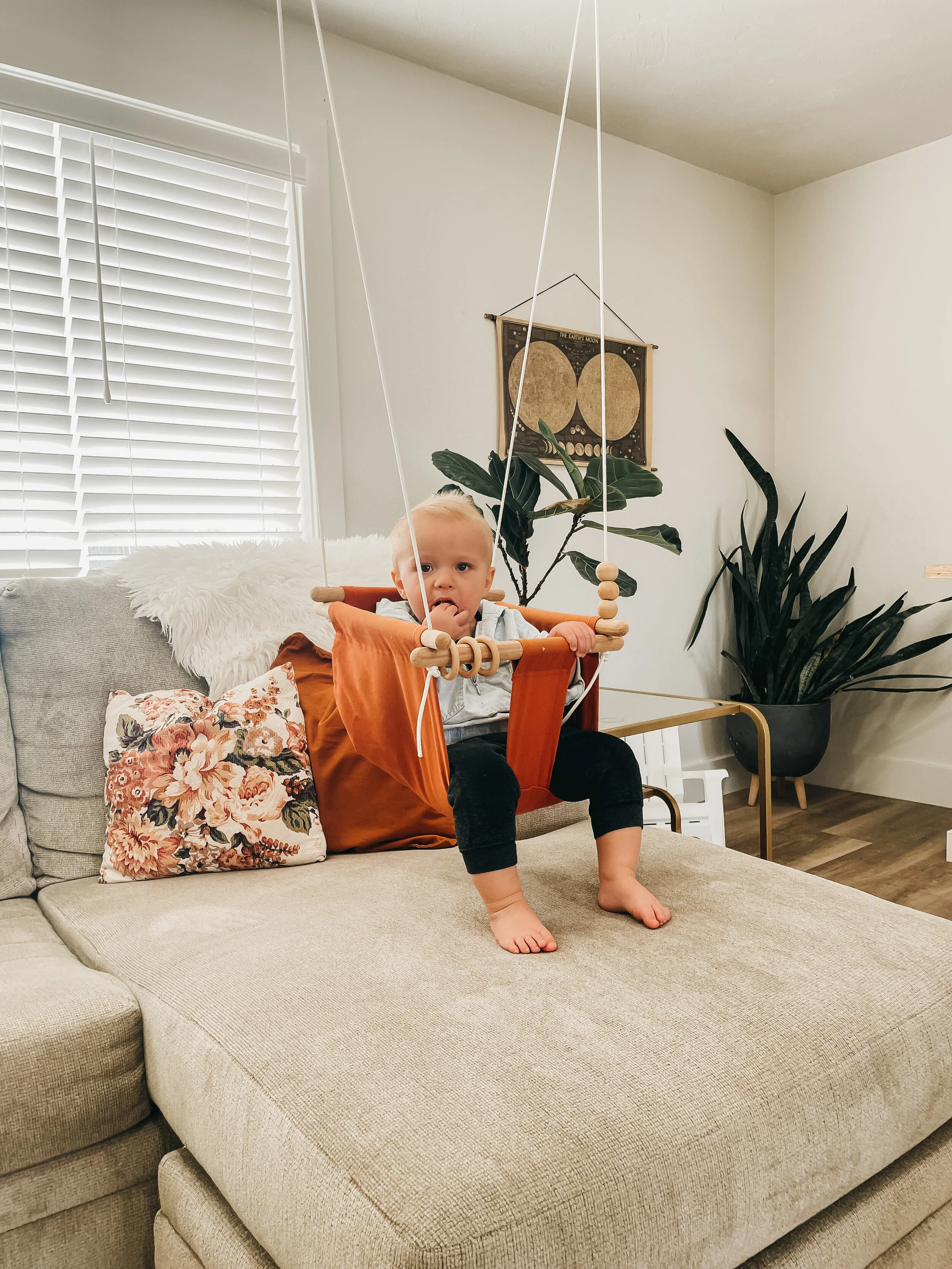 The Cutest Indoor Baby Swing!