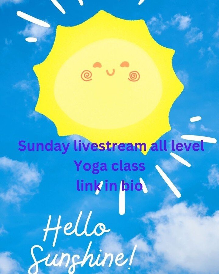 Join me for 5pm Yoga Sunday! Renew &amp; Reset