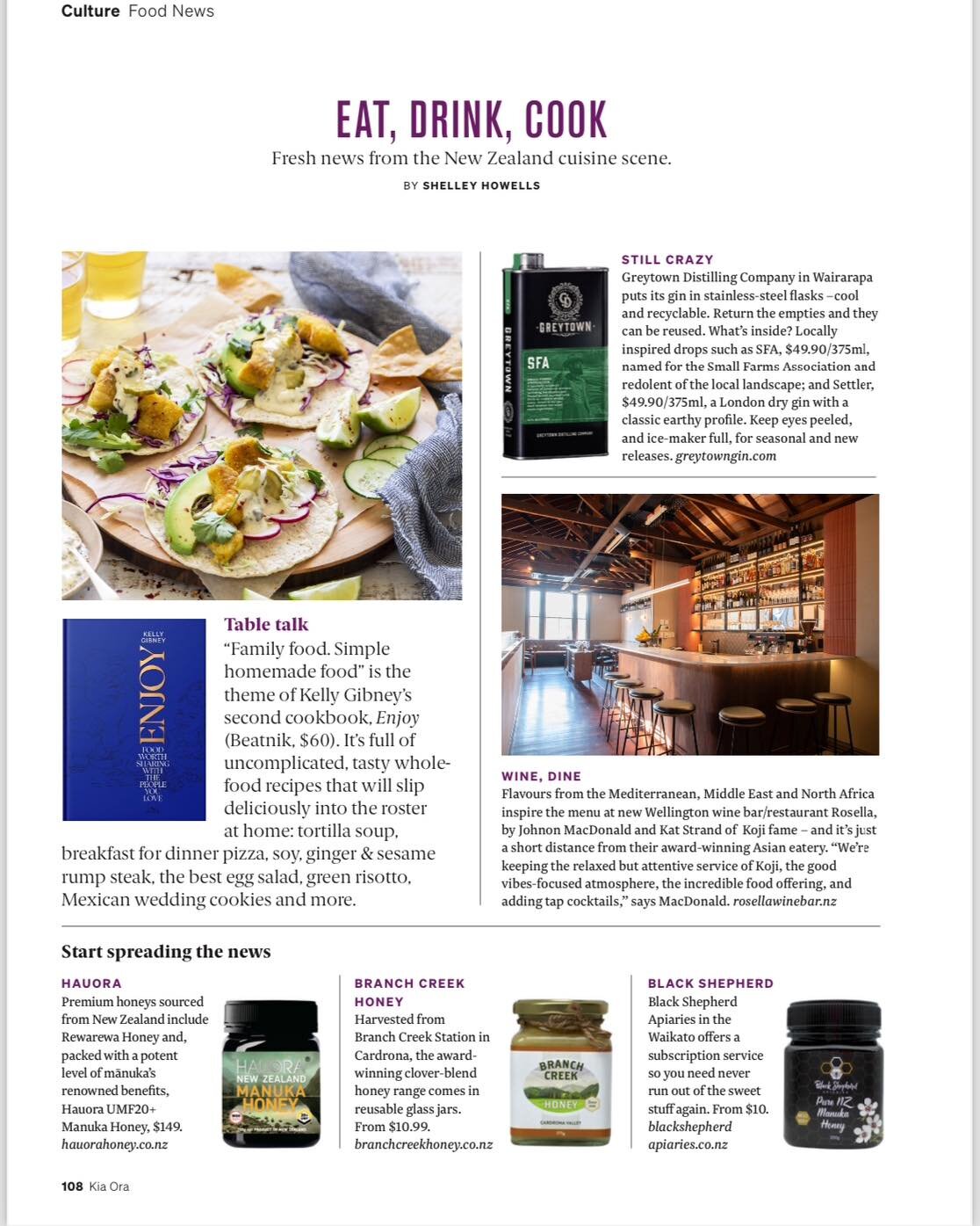 If you&rsquo;re heading on a flight with Air New Zealand soon be sure to keep an eye out for us in the Kia Ora magazine! ✈️ 
You&rsquo;ll find us in the January edition of Eat, Drink, Cook by Shelley Howells 

Thanks Shelley and Kia Ora mag for the f