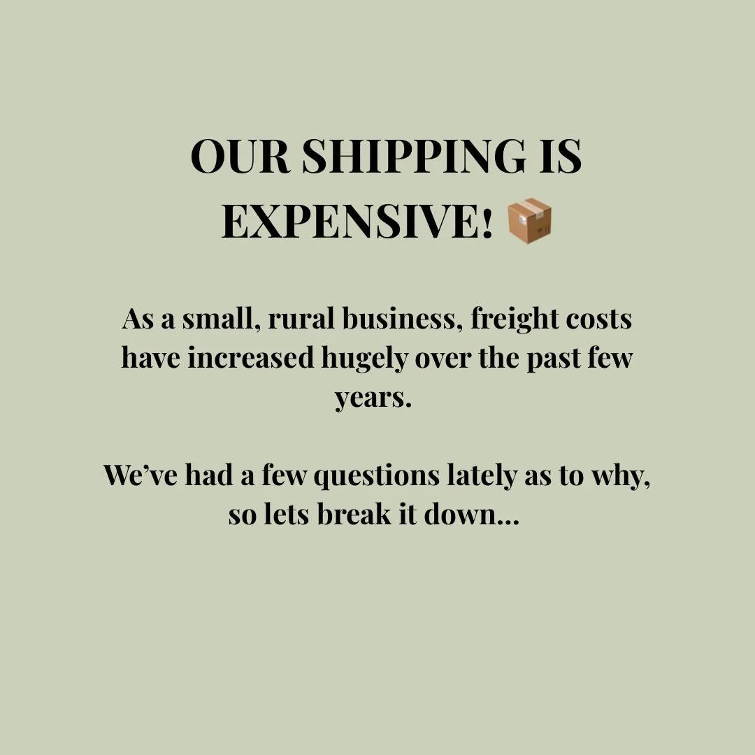 Let's talk shipping 📦🍯

We know freight can be a sticking point, especially for our customers further afield so we wanted to chat through it and suggest a few ways to help make shipping more cost effective for you! 

Swipe through 👉 

See all our 