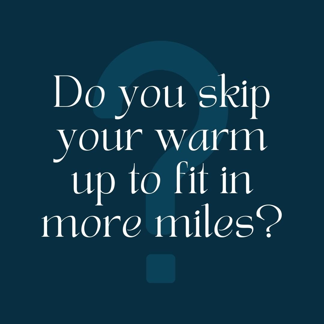 Do you skip your warm up to fit in more miles?ππ΄‍βοΈ
We've all been there- your window to exercise is limitedβ. You could fit in a "full" workout if you just skip the warm up... Does it really matter?
YES!
πTight and cold muscles a