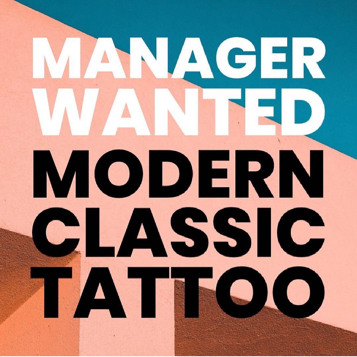 Email your CV to modernclassictattoo@gmail.com 
We need someone full-time to manage the shop, artist calendars, take bookings, be front-of-house, social media etc.