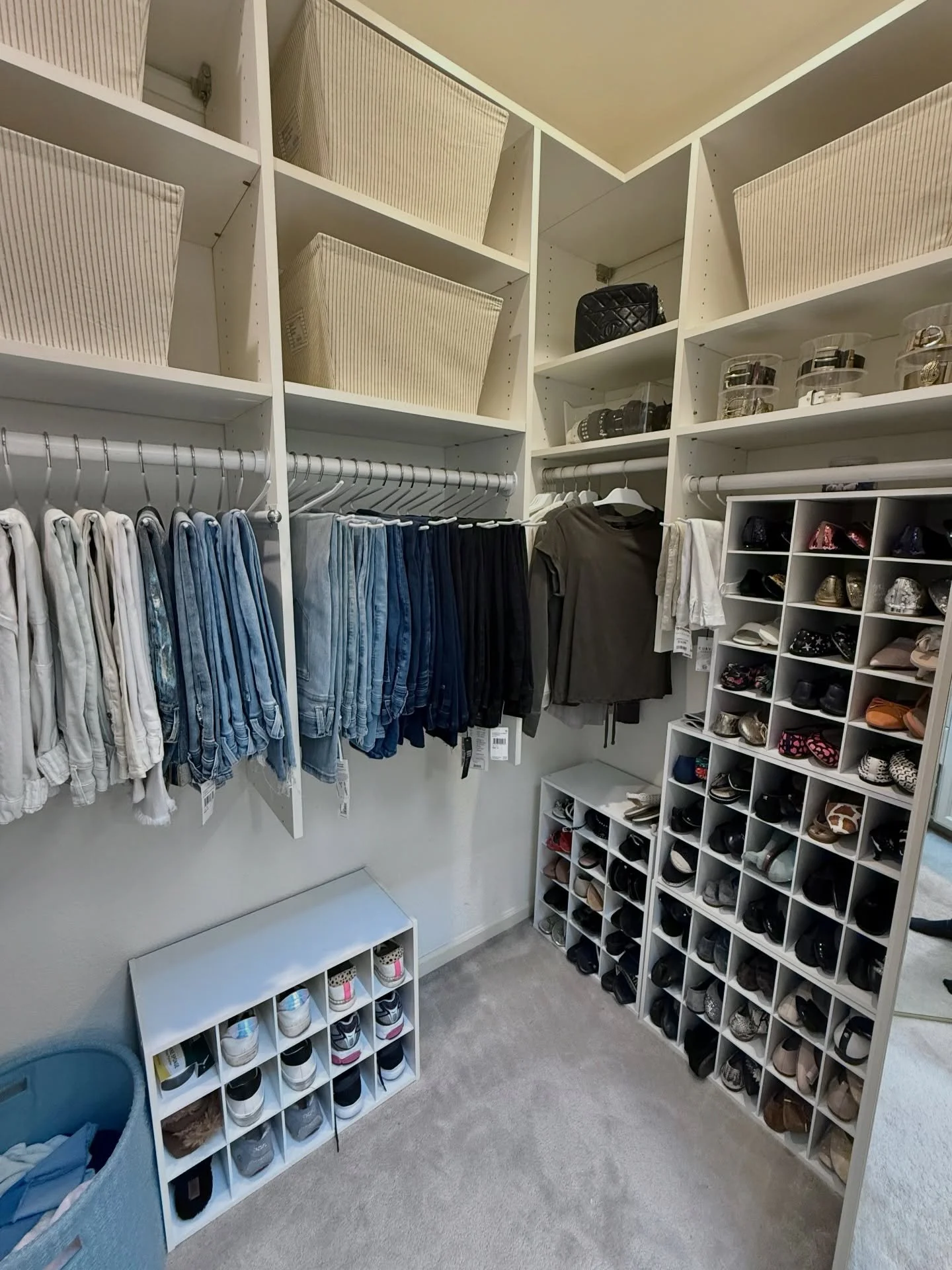 There&rsquo;s something so special about transforming a space for someone who&rsquo;s entering a new chapter of life. This beautiful client has been thoughtfully downsizing, and she wanted her primary closet to feel elegant, simplified, and effortles