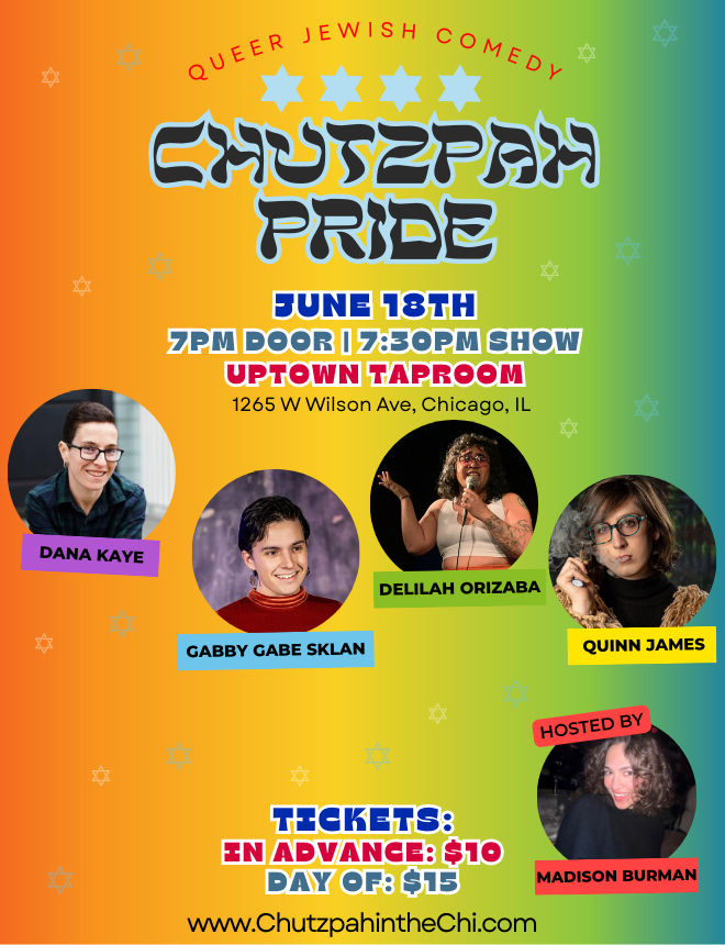 Chutzpah Pride: A Queer Jewish Comedy Showcase