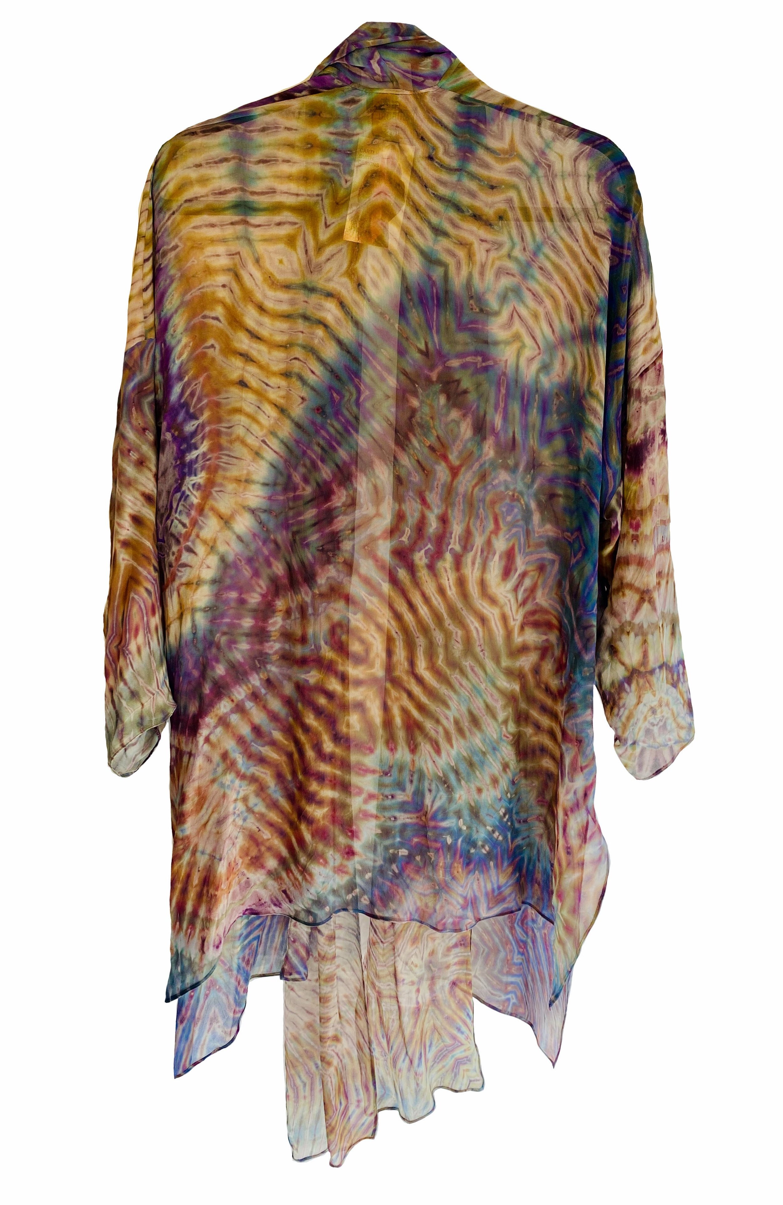 Sahara Shibori Kimono Coat — CARTER SMITH Shibori