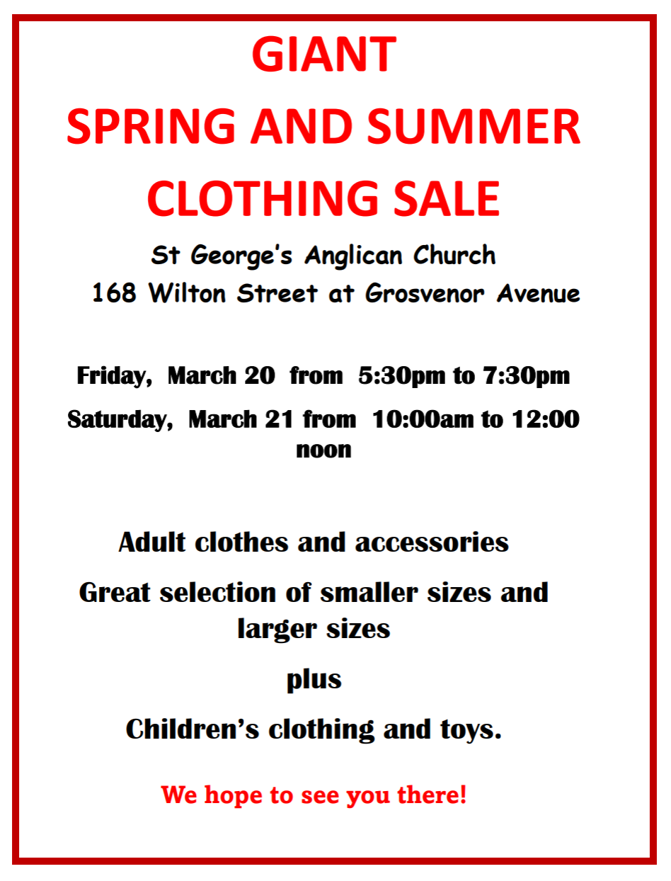 Giant Spring and Summer Clothing Sale
