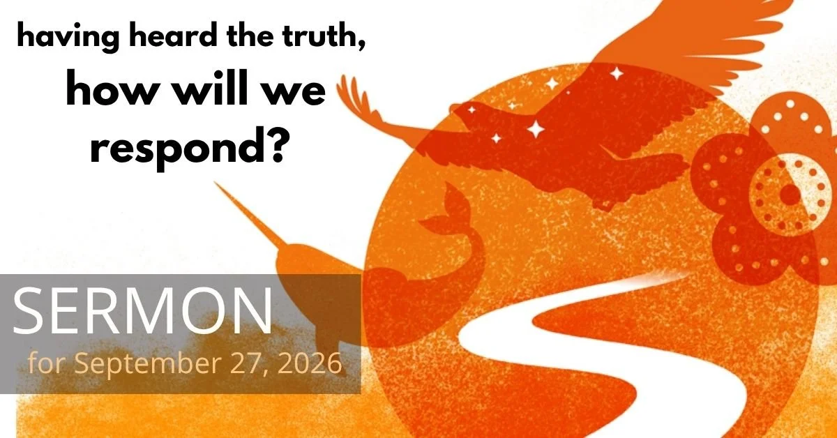 September 27, 2026, Truth and Reconciliation Sunday 