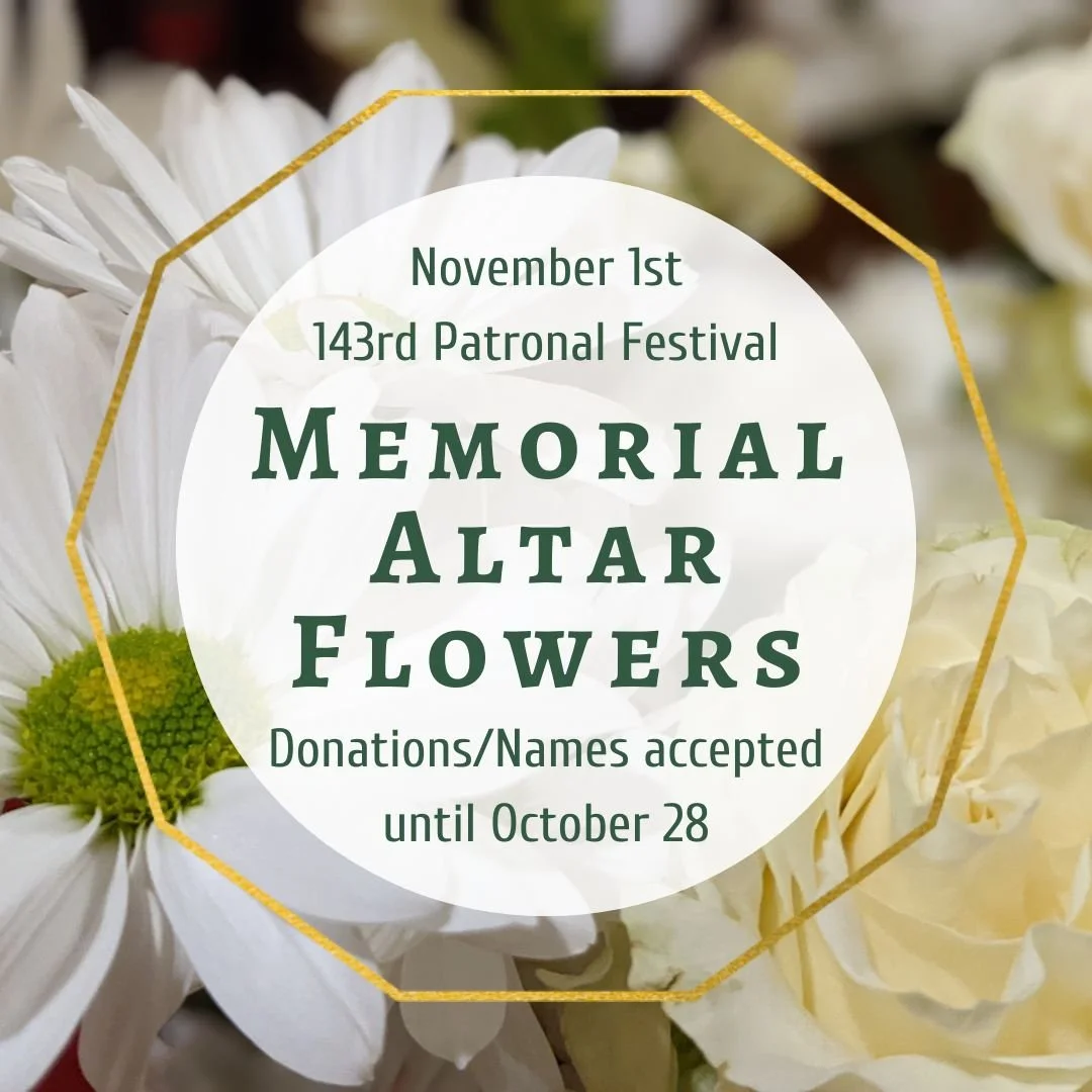 Memorial Flowers for Patronal Festival