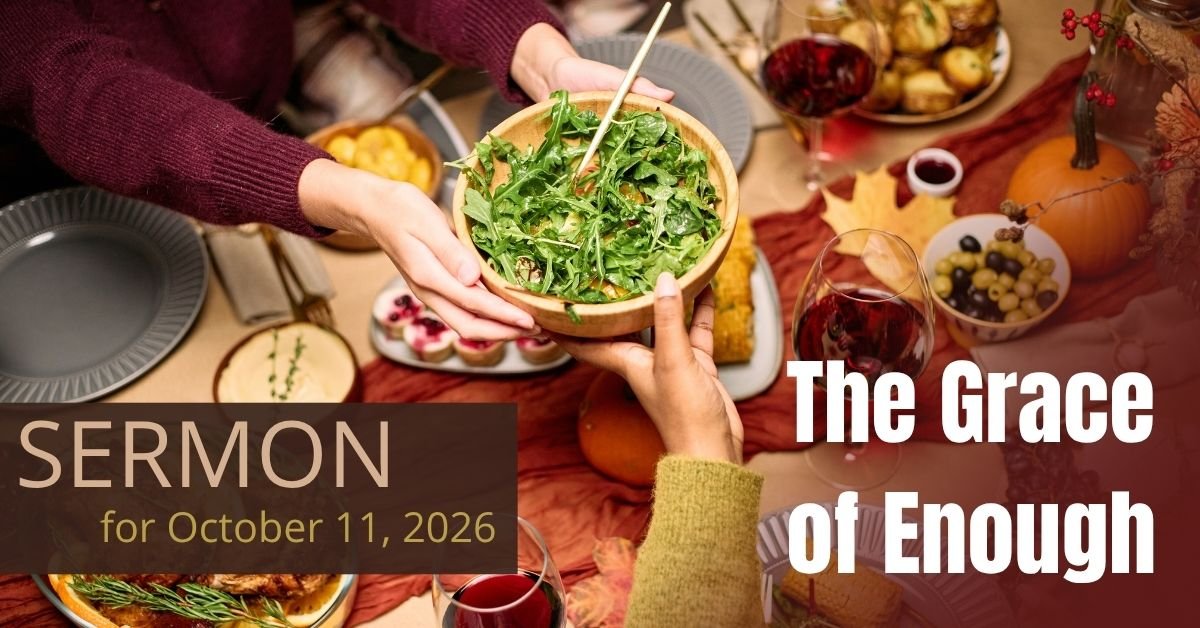 October 11, 2026, Harvest Thanksgiving Sunday