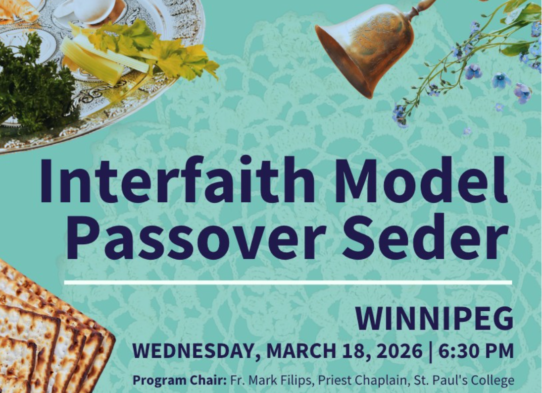 Interfaith Model Passover Seder — All Saints Anglican Church Winnipeg