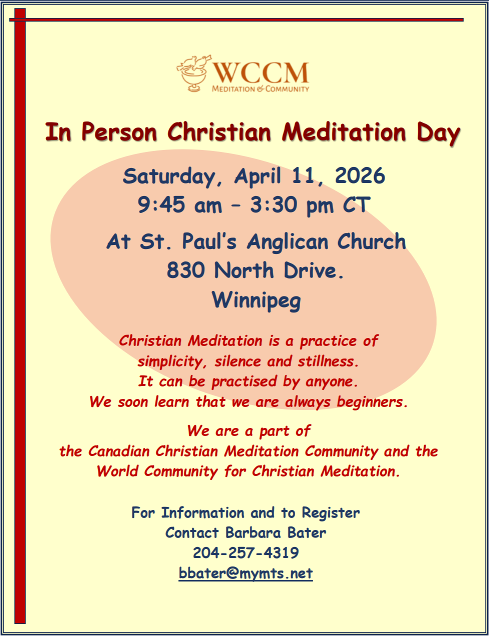 In Person Christian Meditation Day