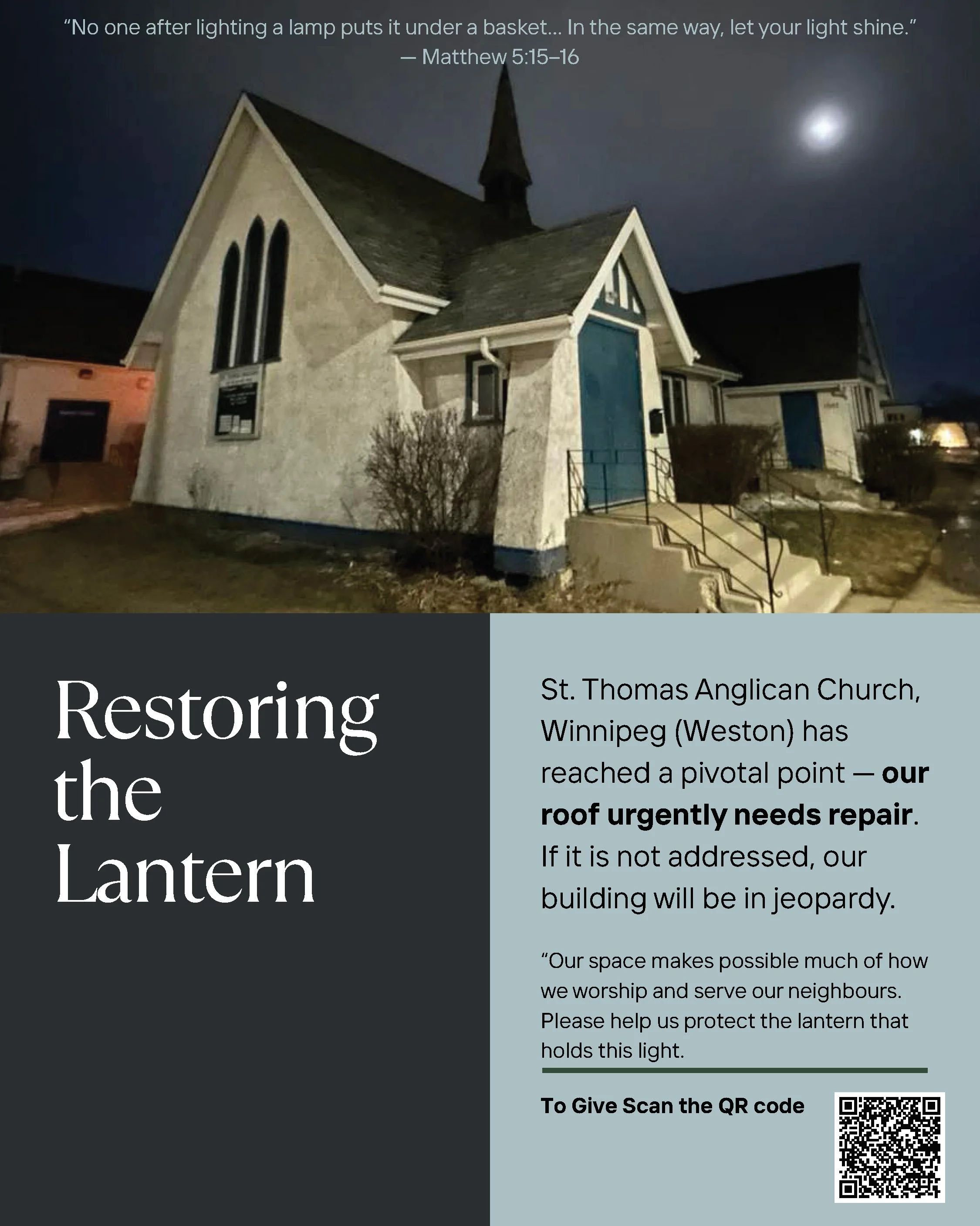 Restoring the Lantern — Roof Campaign