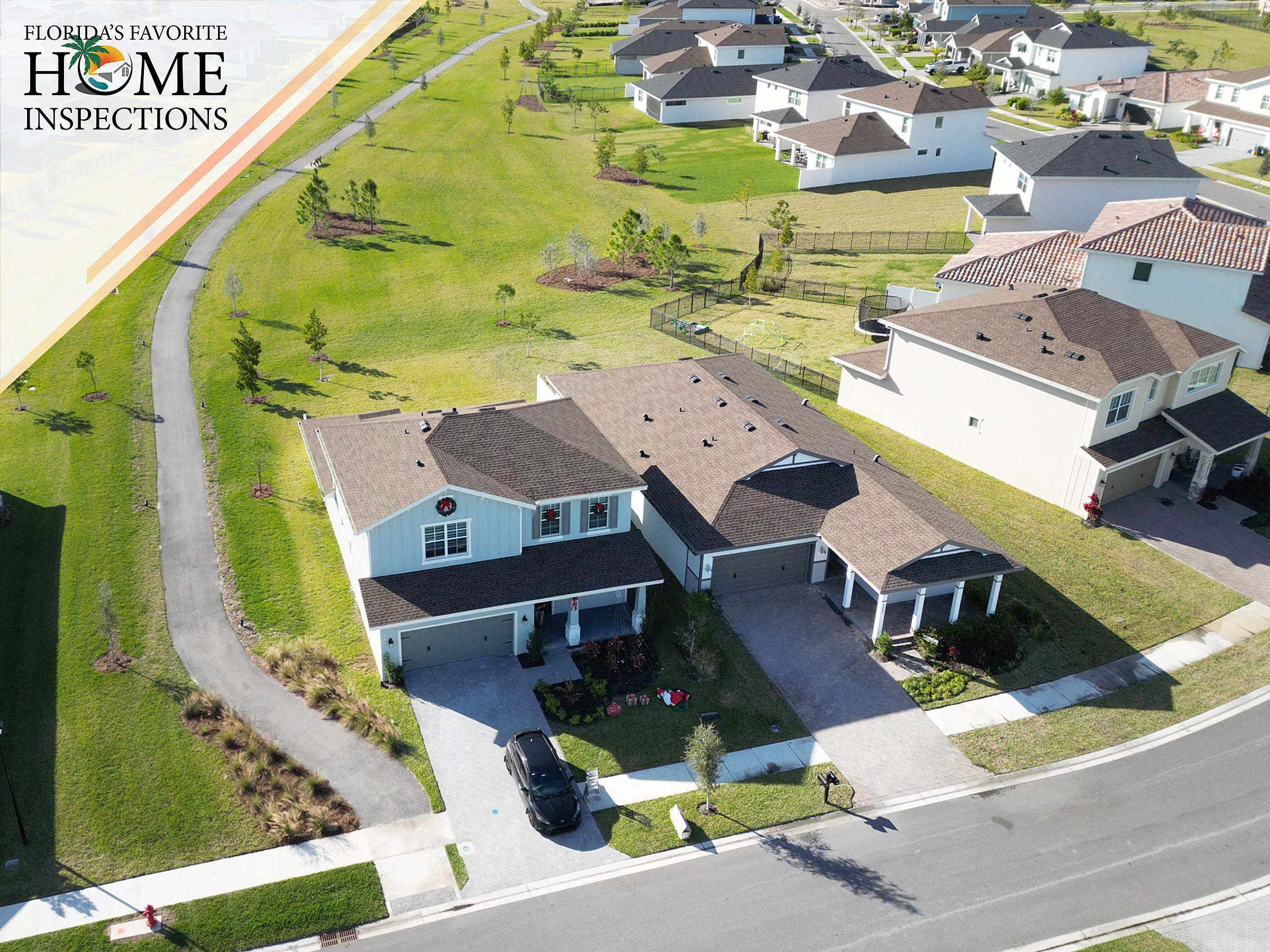 Two-story home during a home inspection in Loxahatchee, FL