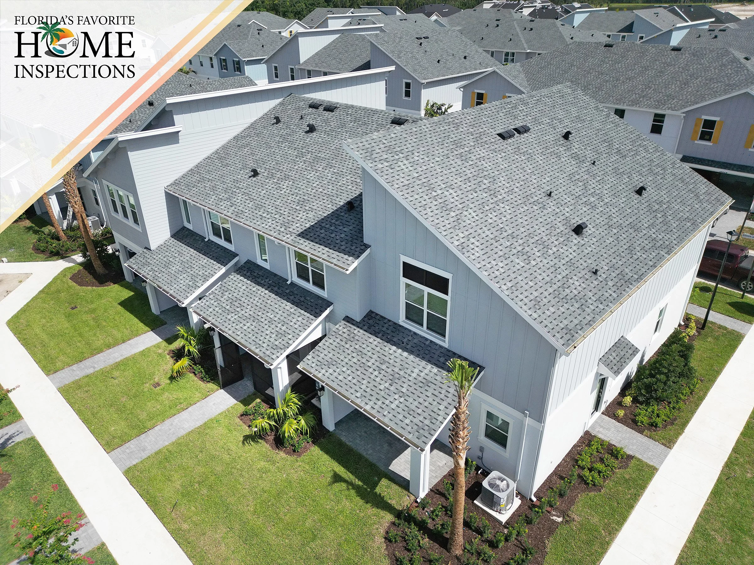Townhome during a new construction inspection in Westlake