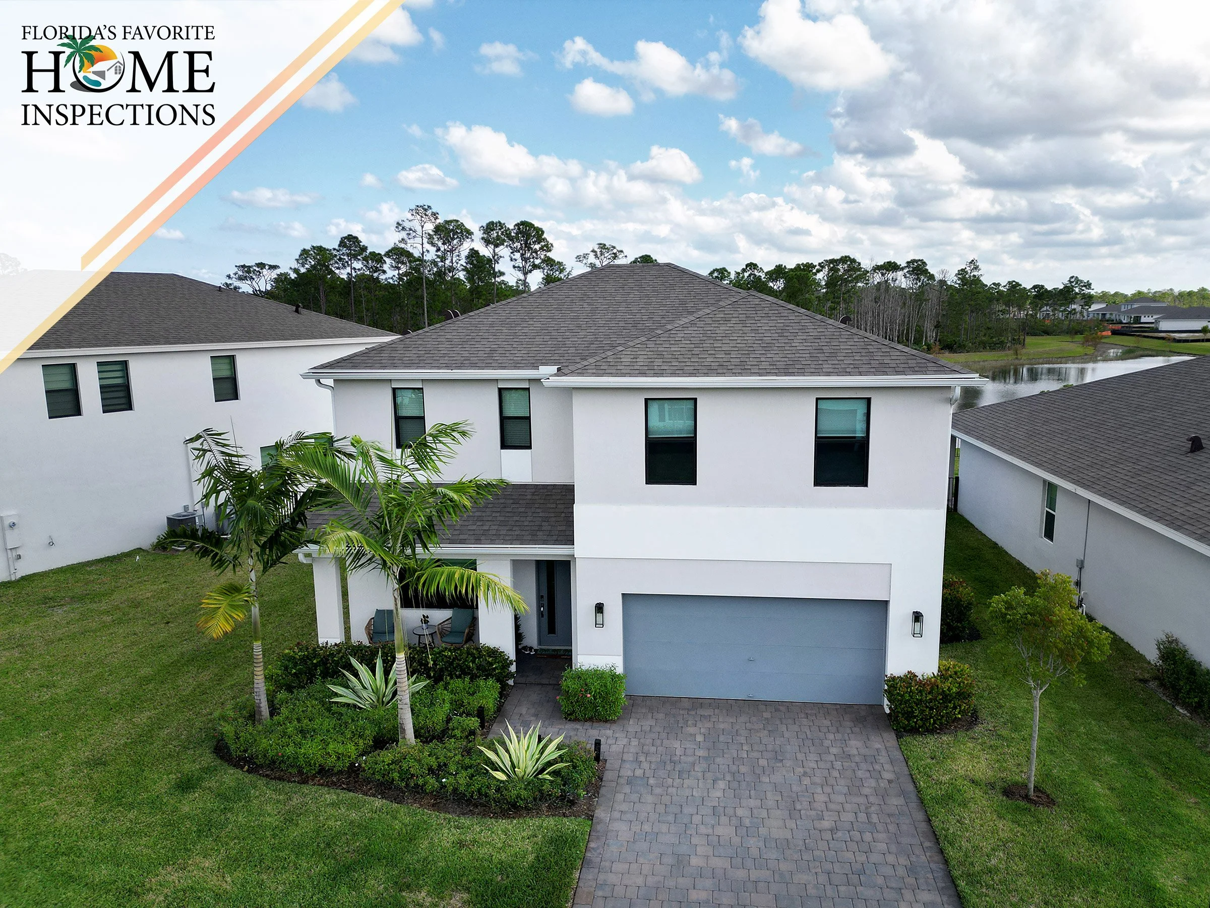 Home during an 11-month warranty home inspection in Stuart, Florida