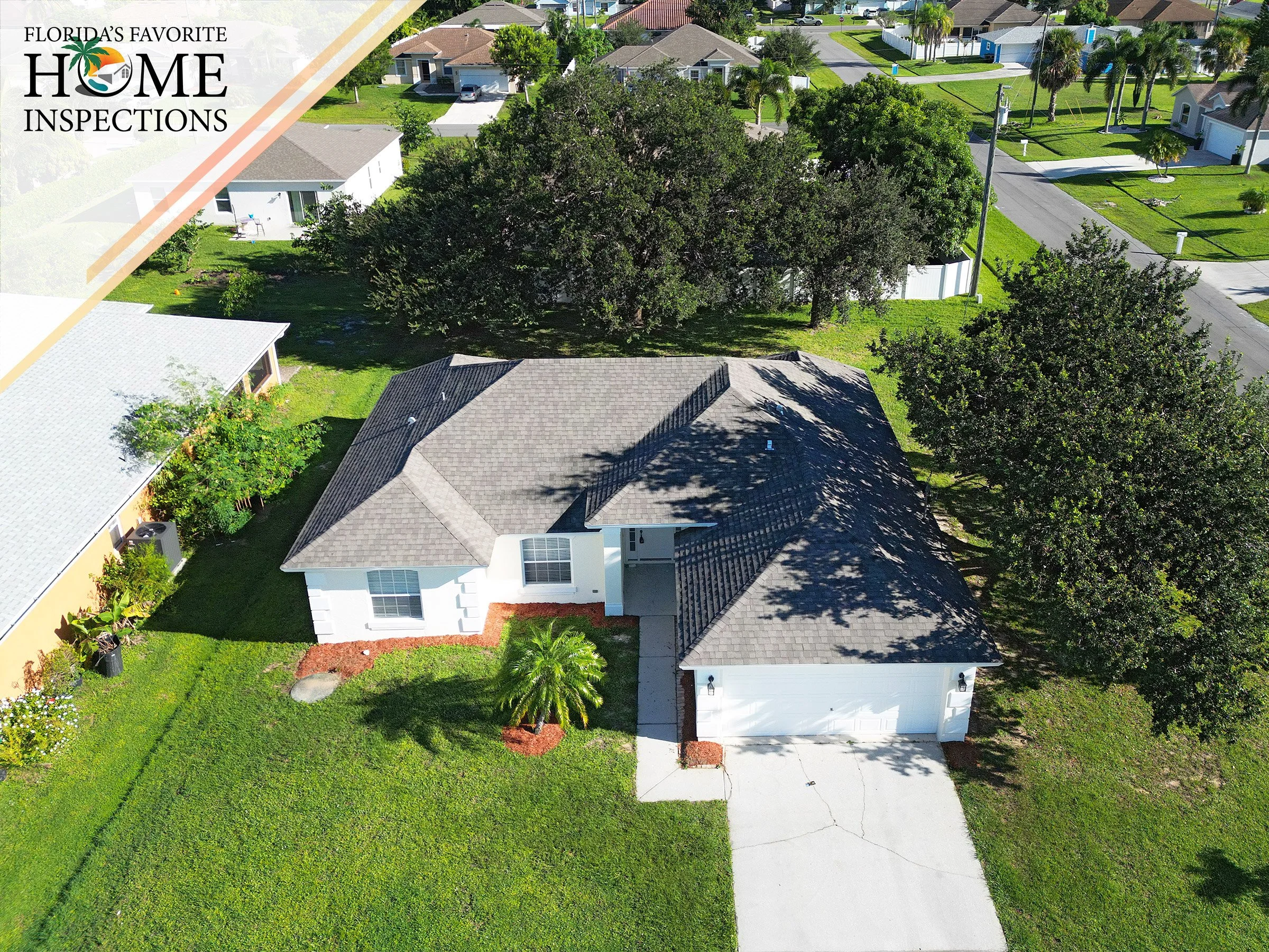 Single-family home during a buyer's home inspection in Port St. Lucie, Florida.