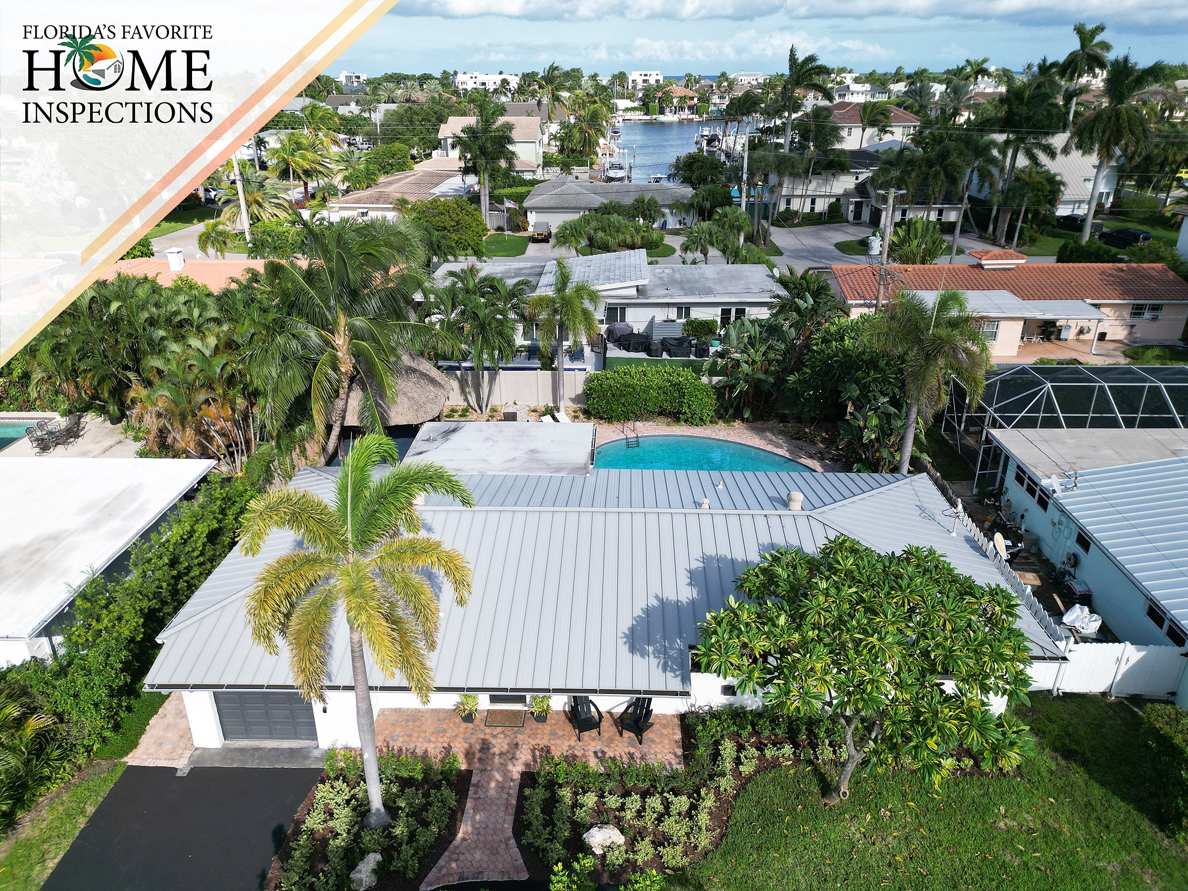 Home during a home and pool inspection in the community of Lighthouse Pointe, in Broward County, Florida.