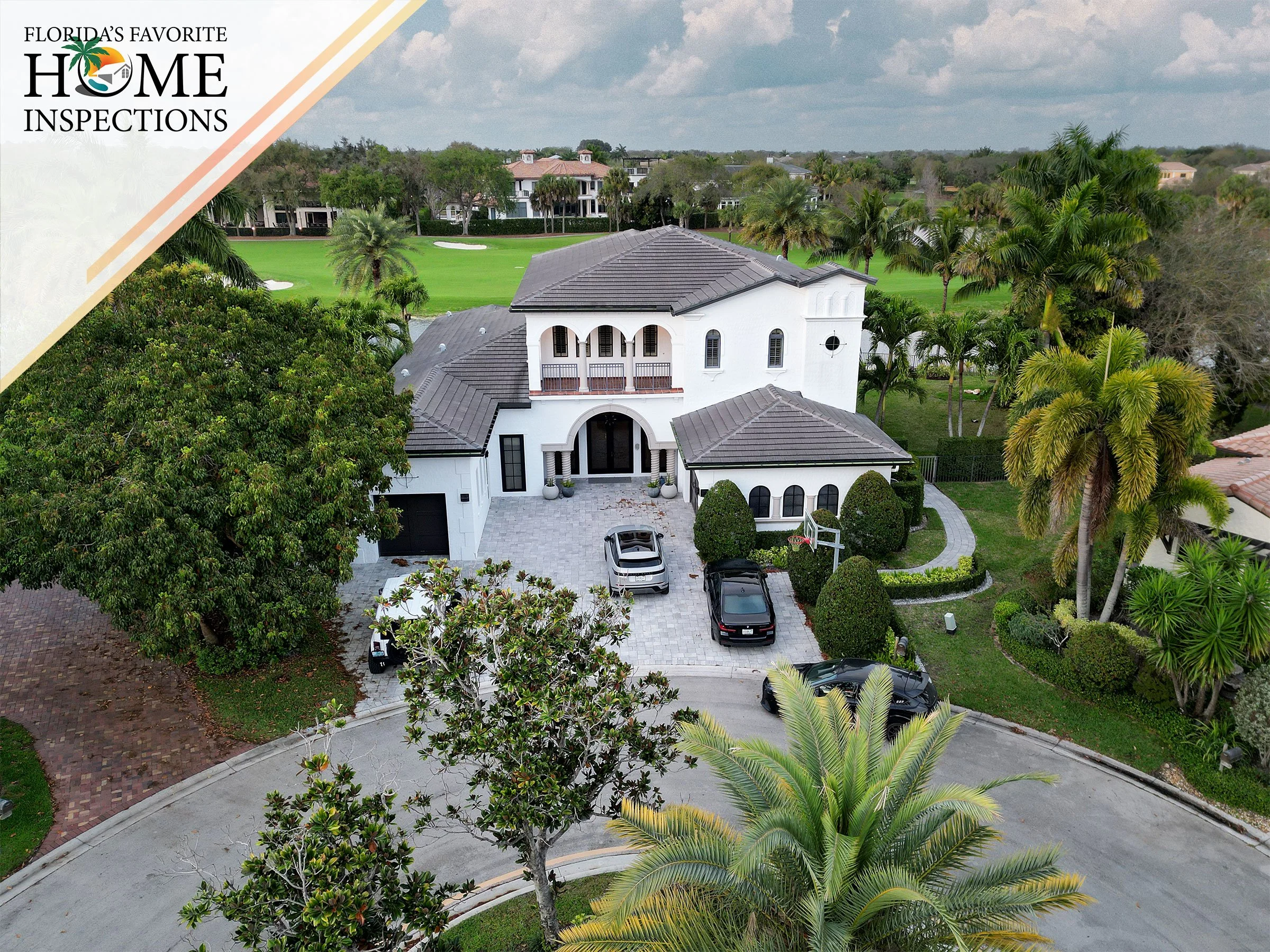 Luxury home during a home inspection in Parkland, Florida.