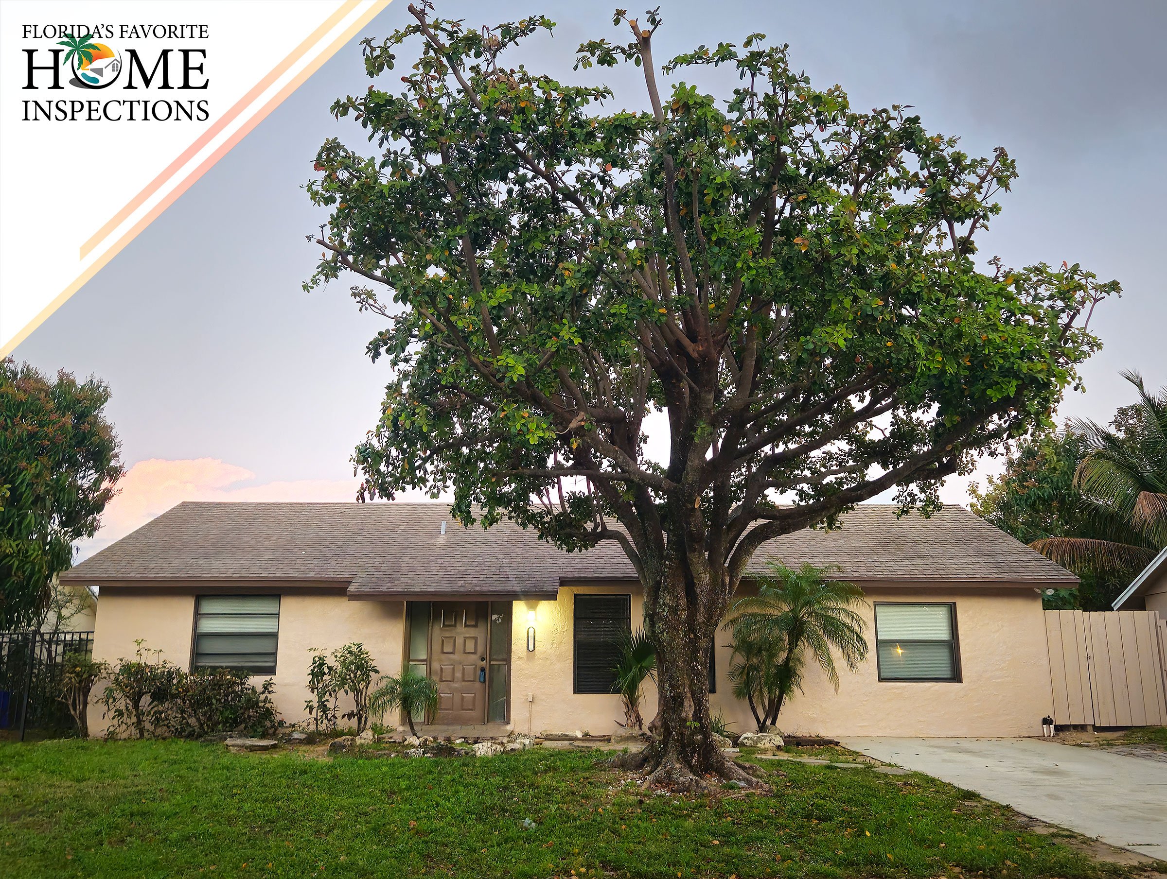 Single-family home during a buyer's home inspection in Lake Worth, Florida.