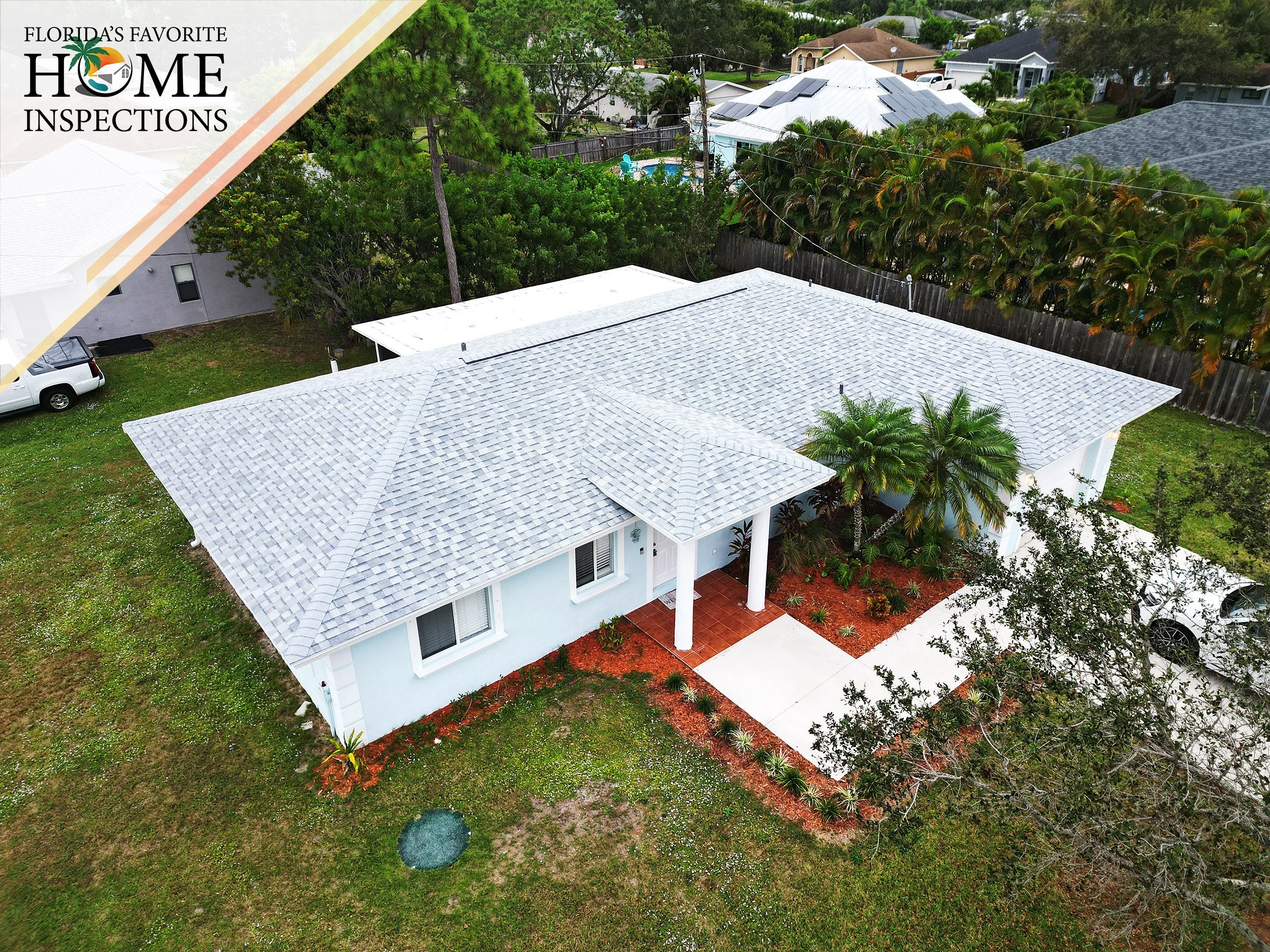 Single-family home during a buyer's inspection in Port St Lucie, Florida.