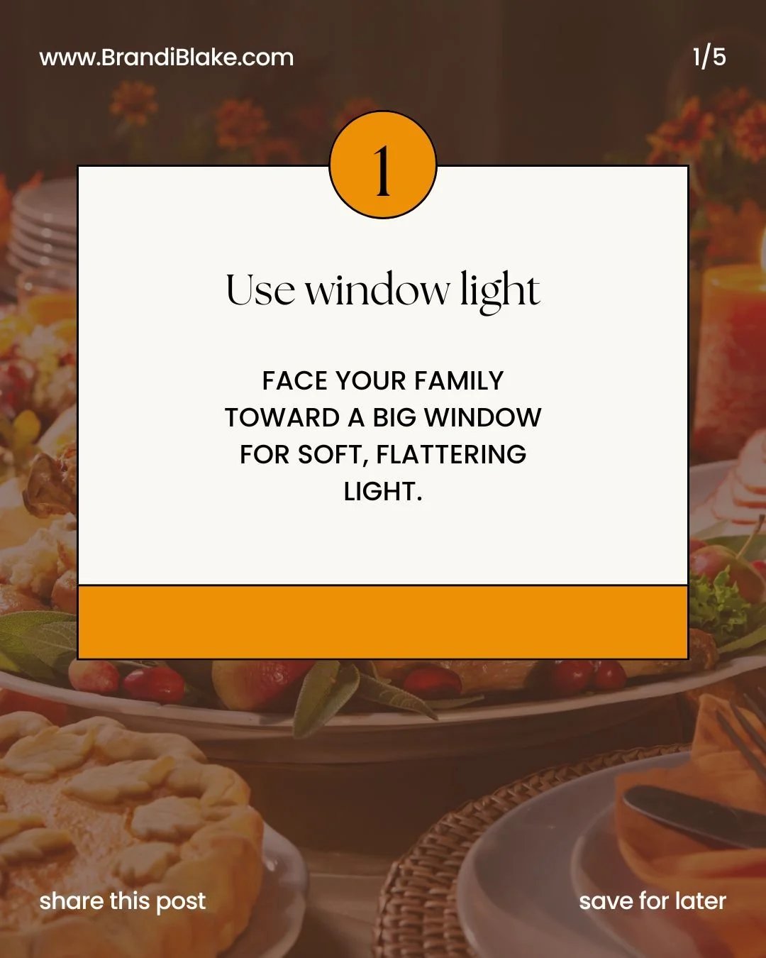 Thanksgiving is full of the little moments we&rsquo;ll want to remember&hellip; so if you&rsquo;re planning to grab a few photos this week, here are five simple tips that make a big difference. 🍂📸

Swipe through for quick, easy ways to get brighter