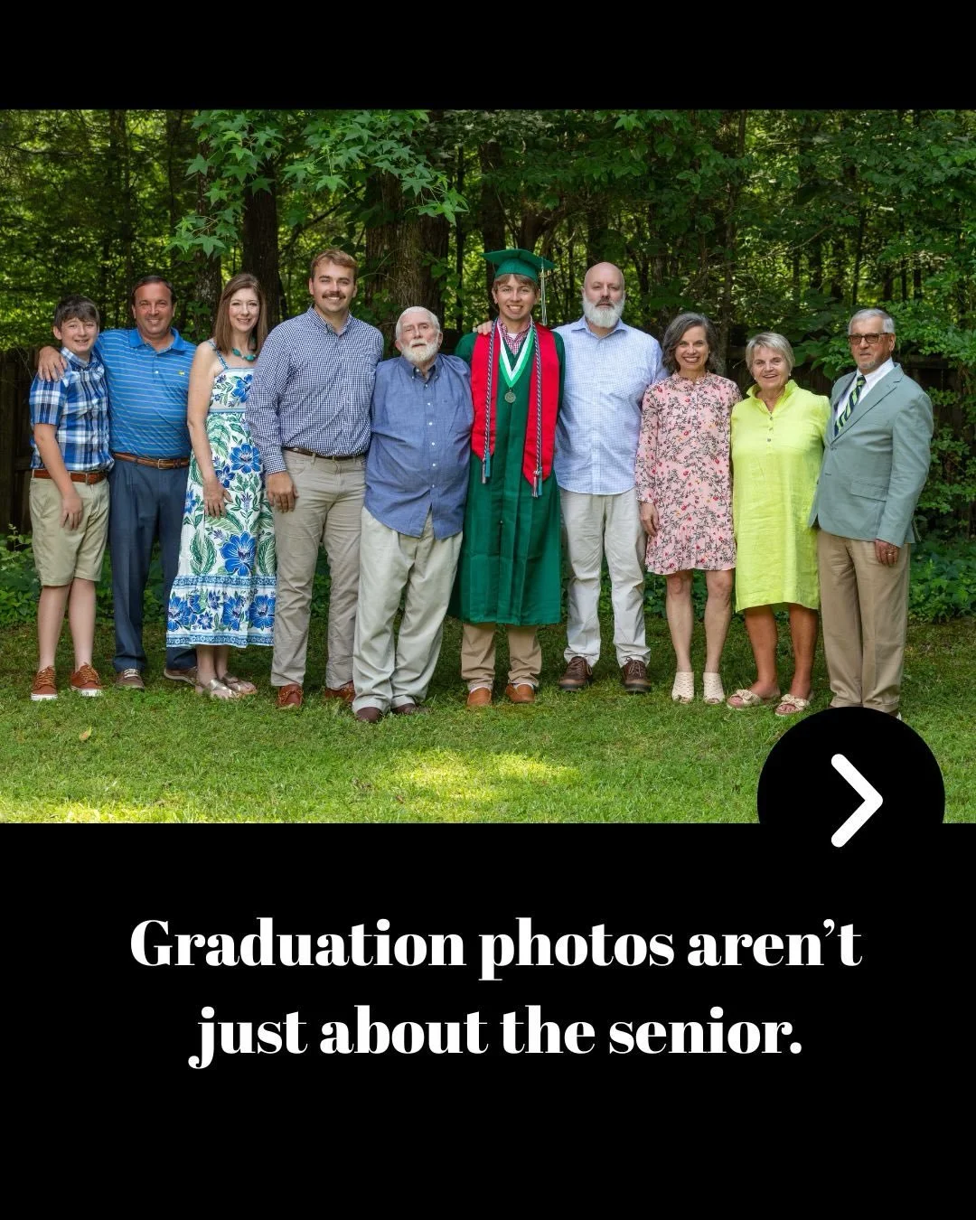Graduation portraits aren&rsquo;t just about the senior.
They&rsquo;re about the people who helped them get there.
The parents who drove to practice and school events.
The grandparents cheering from the sidelines.
The family members who watched them 