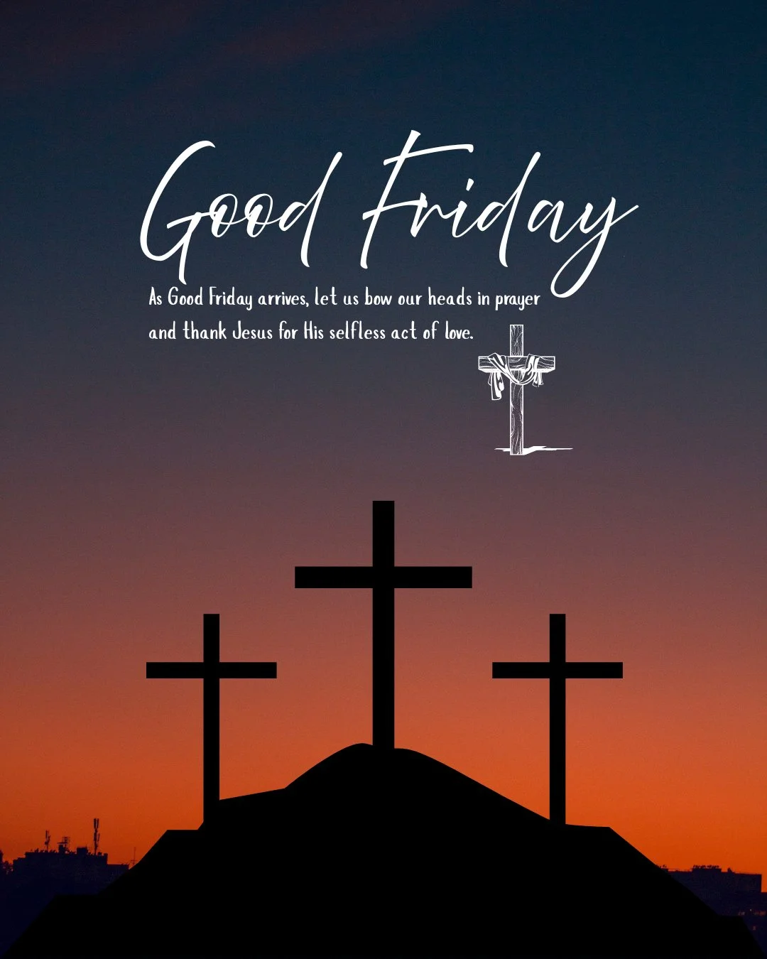Today we pause, reflect, and remember His sacrifice and endless mercy.

#goodfriday #holyweek