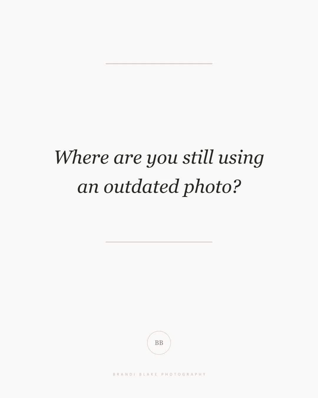 Most people don&rsquo;t realize how many places their photo shows up&hellip; until it&rsquo;s outdated.

Your LinkedIn.
Your website.
Your email signature.
Even places you&rsquo;ve been featured.

And people are making decisions about you before you 