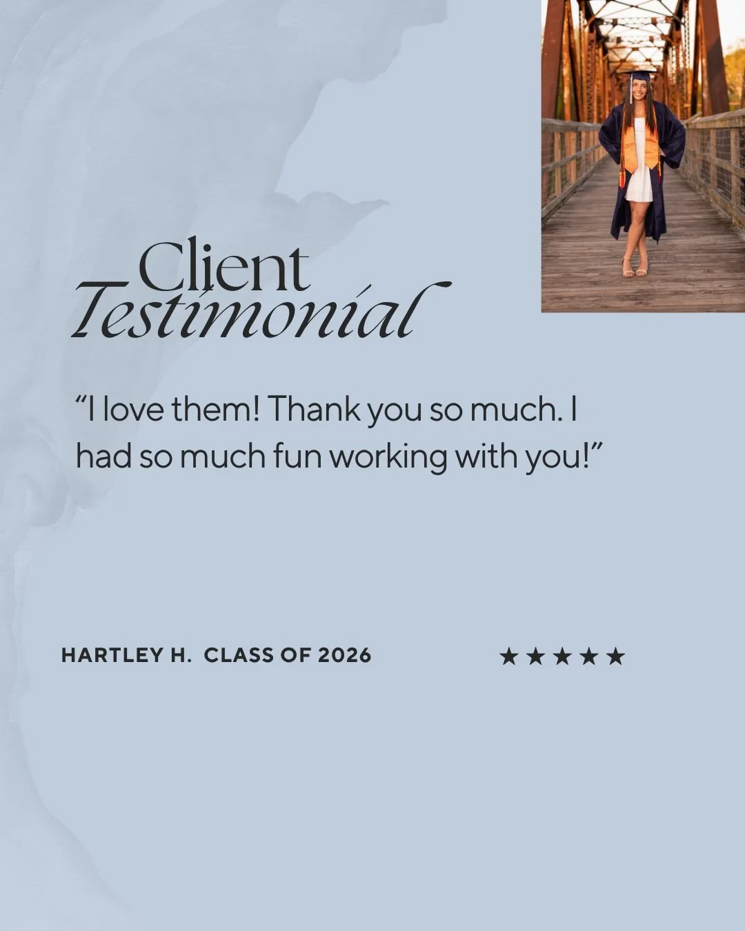 This is what matters most.

Not just the photos&hellip;
but how your senior feels during the experience.

&ldquo;I love them! Thank you so much. I had so much fun working with you!&rdquo;

Because years from now, it won&rsquo;t just be about how they