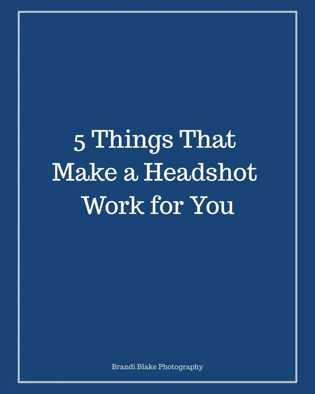 Your headshot is doing a lot of heavy lifting. 💼
It's on your LinkedIn. Your website. Your email signature. So why are so many professionals still using a blurry selfie or a photo from 2017?
Here are 5 things that will actually make your headshot wo