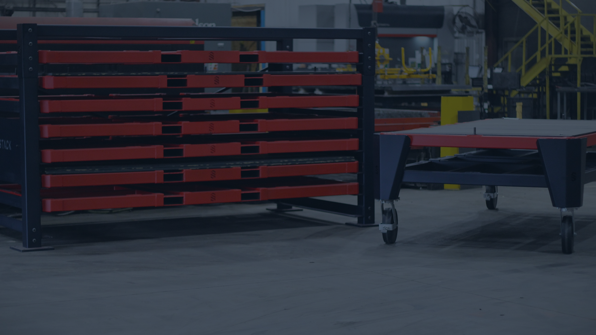 Sheet Metal Storage Racks Solve Floor Space Problems