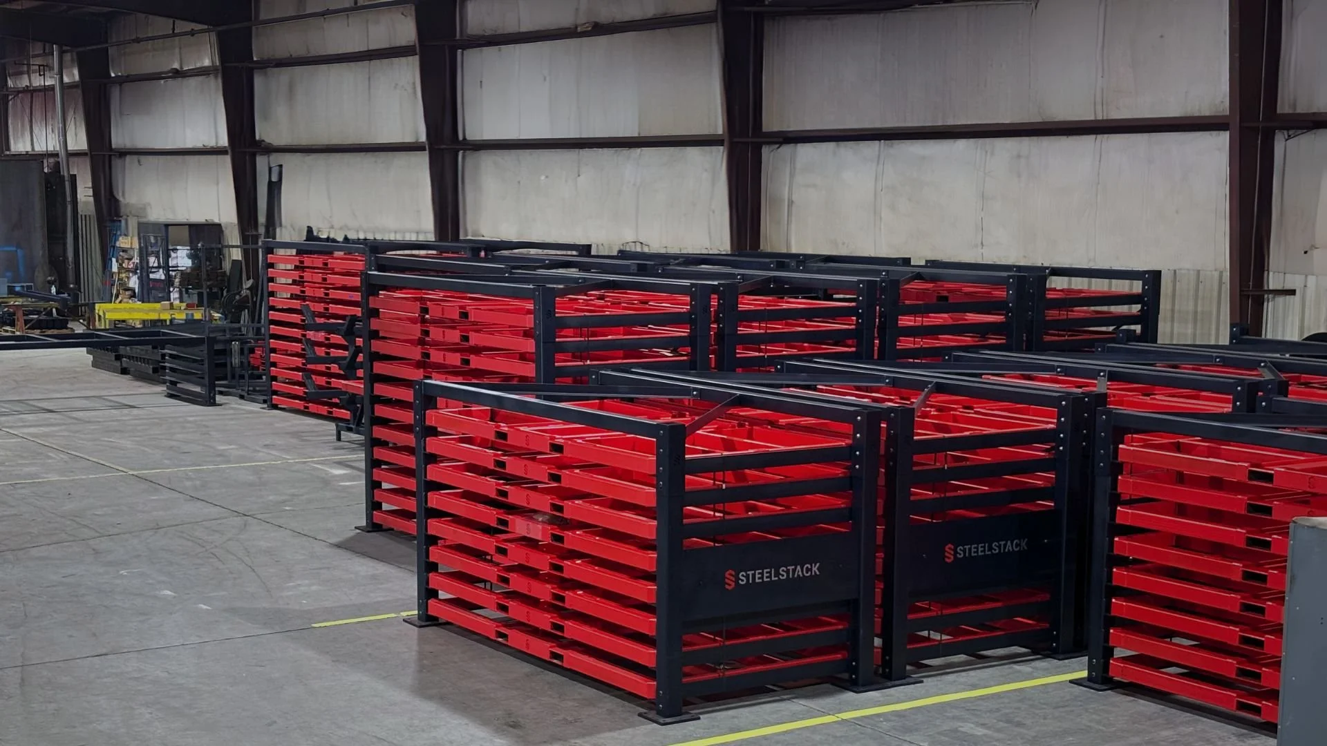 Sheet Metal Storage Racks Solve Floor Space Problems