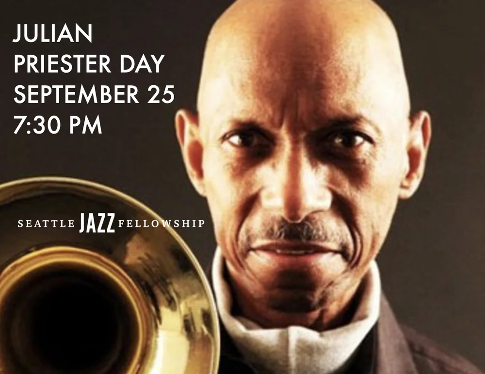 Julian Priester Day artwork from Seattle Jazz Fellowship