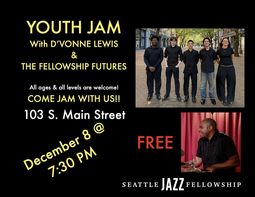 Youth Jam Session artwork from Seattle Jazz Fellowship