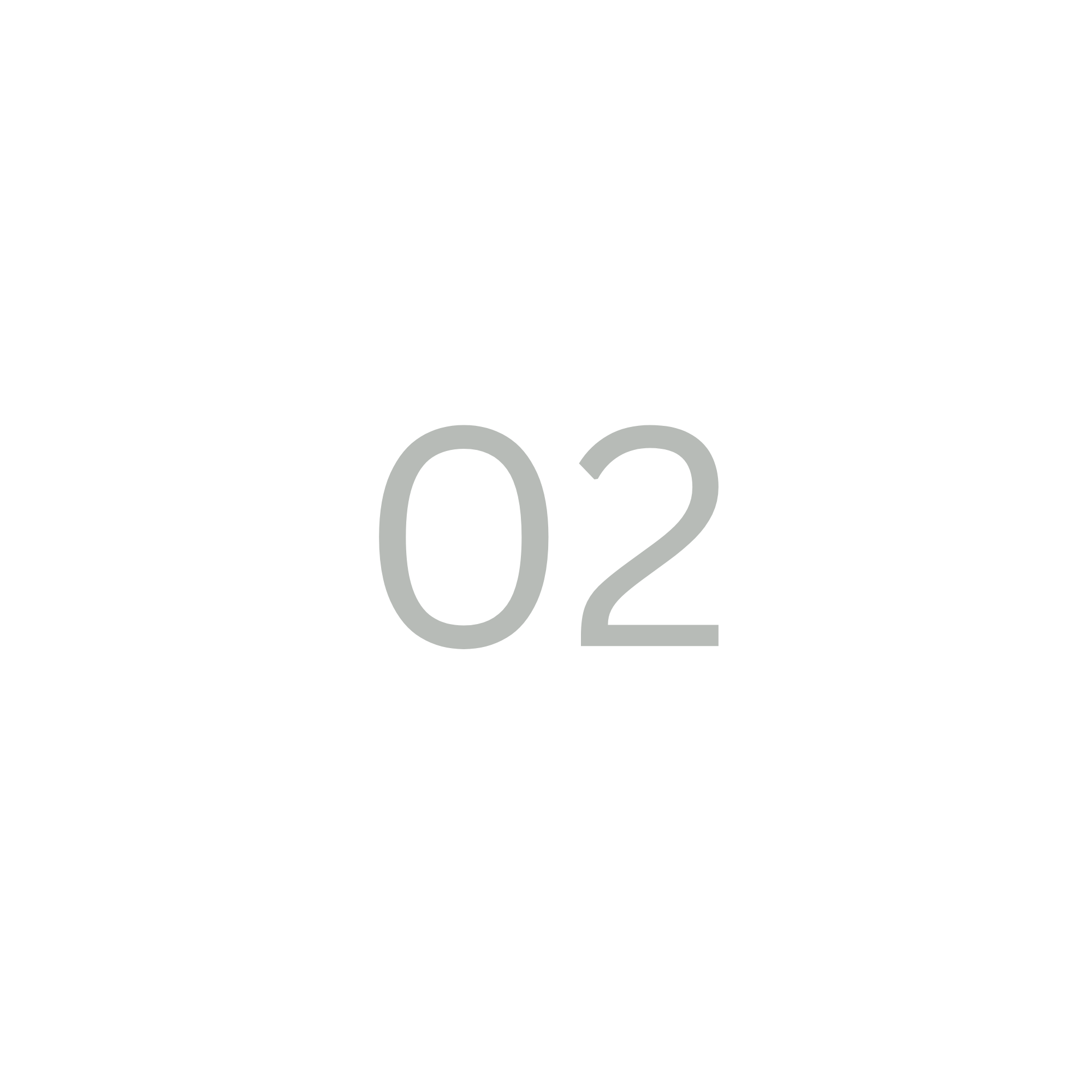 Número 02 con fondo negro en un diseño minimalista y moderno.