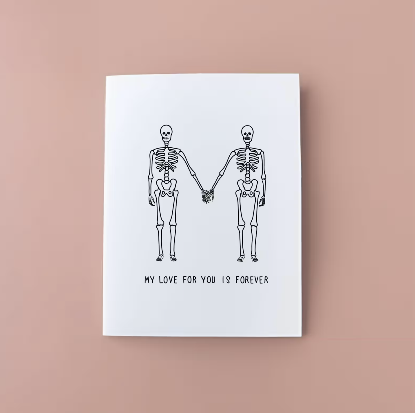 Forever Love Skeleton Card
